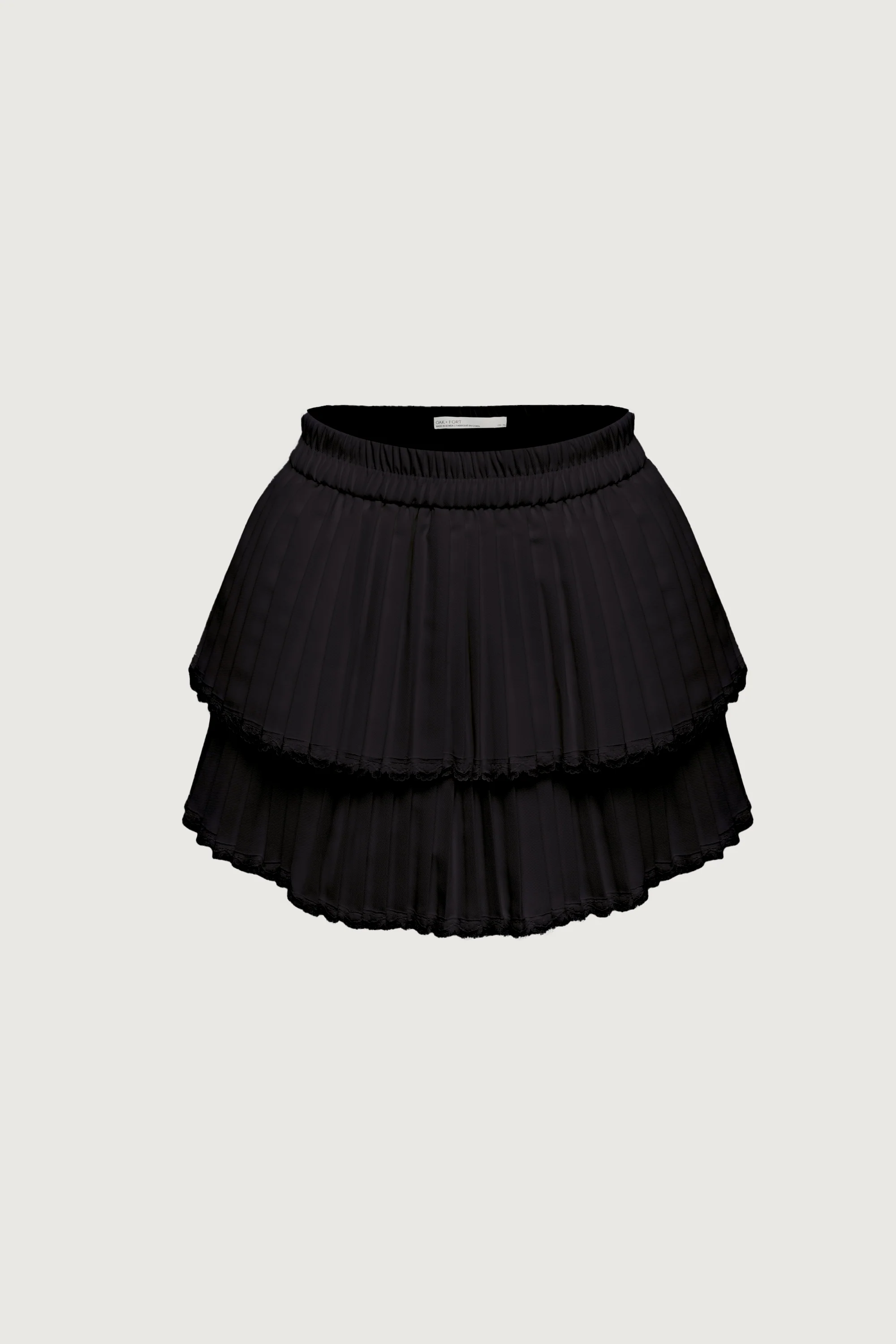 PLEATED TIERED MINI SKORT - Image 4