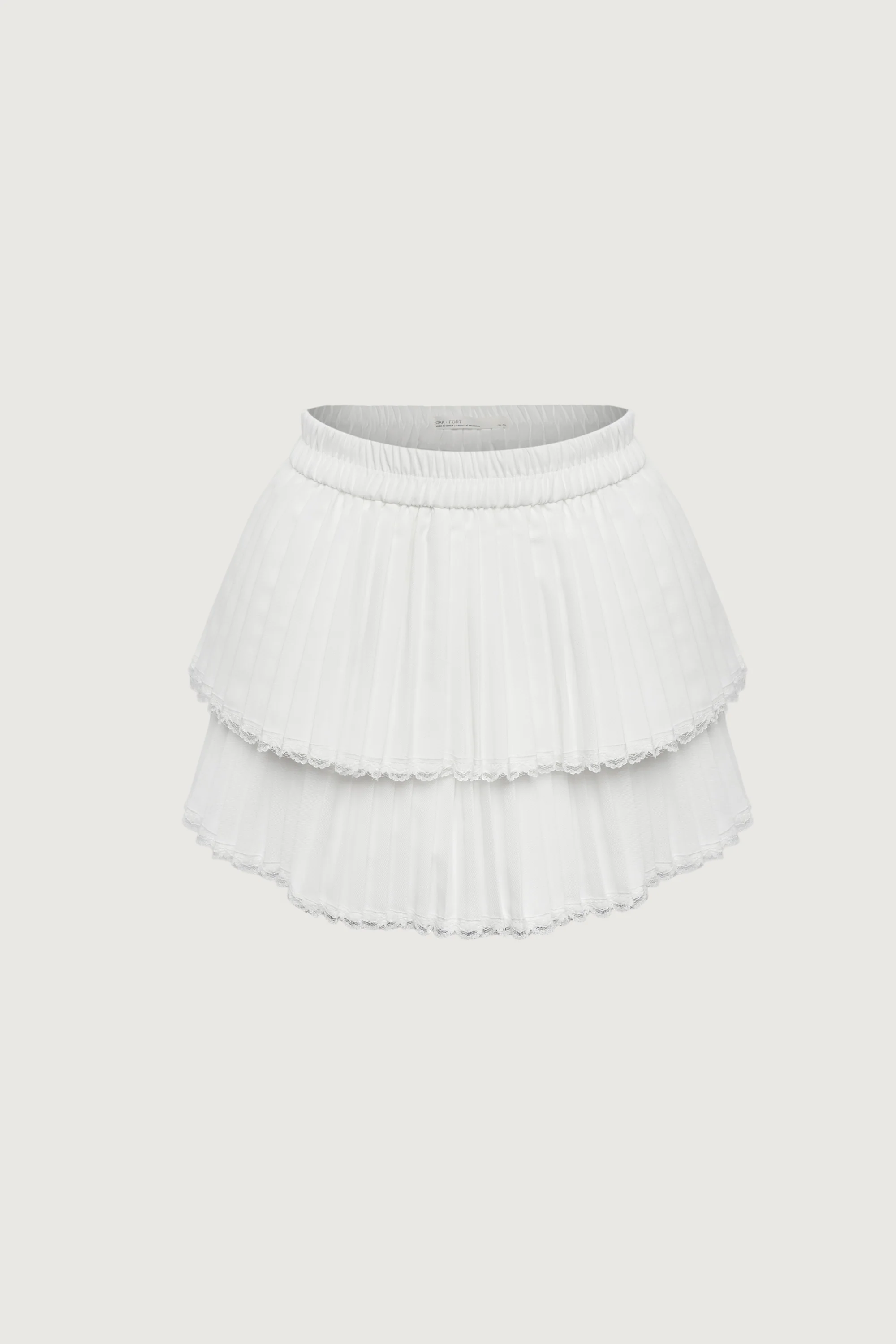 PLEATED TIERED MINI SKORT - Image 9