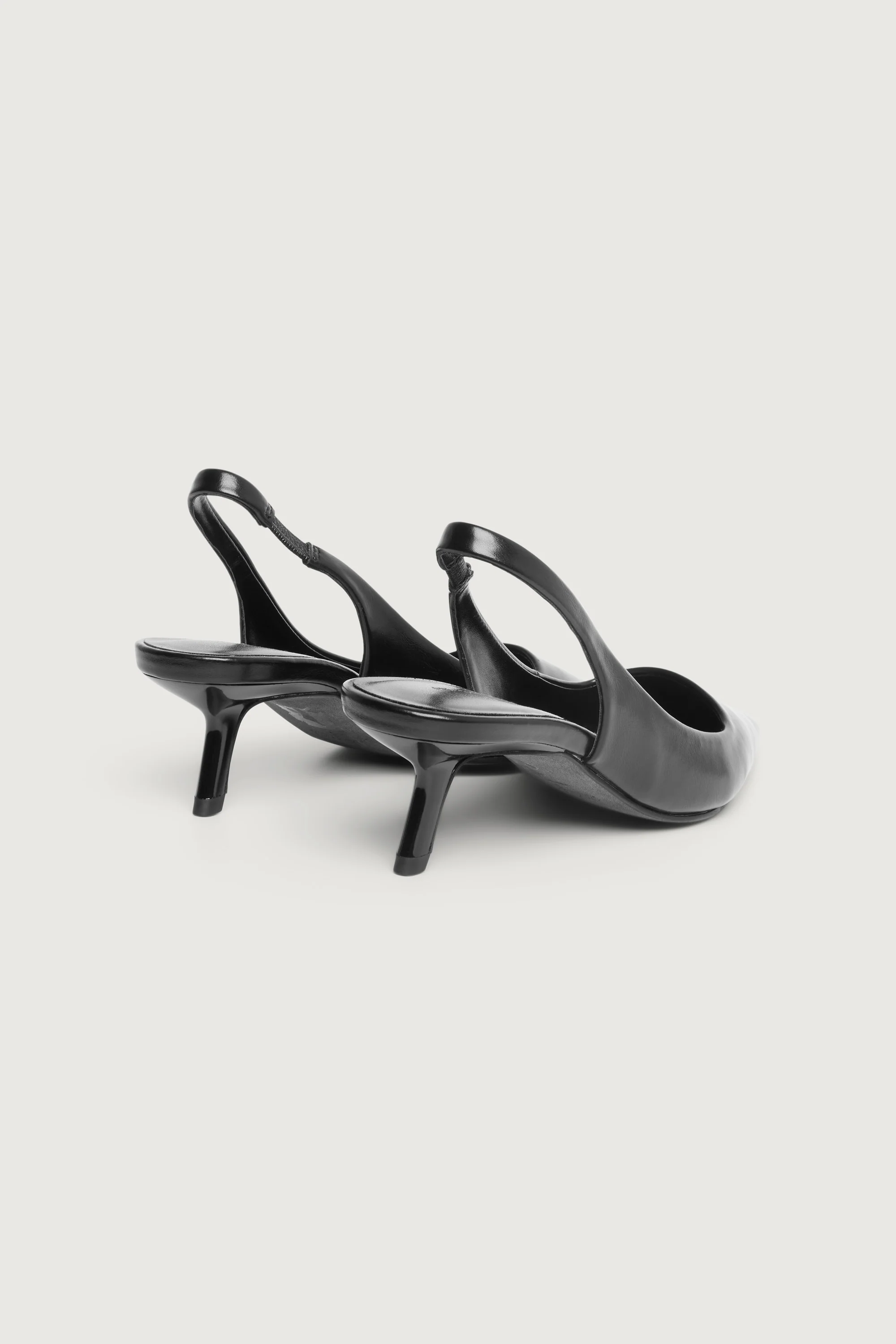 POINTED TOE SLING BACK KITTEN HEEL - Image 5