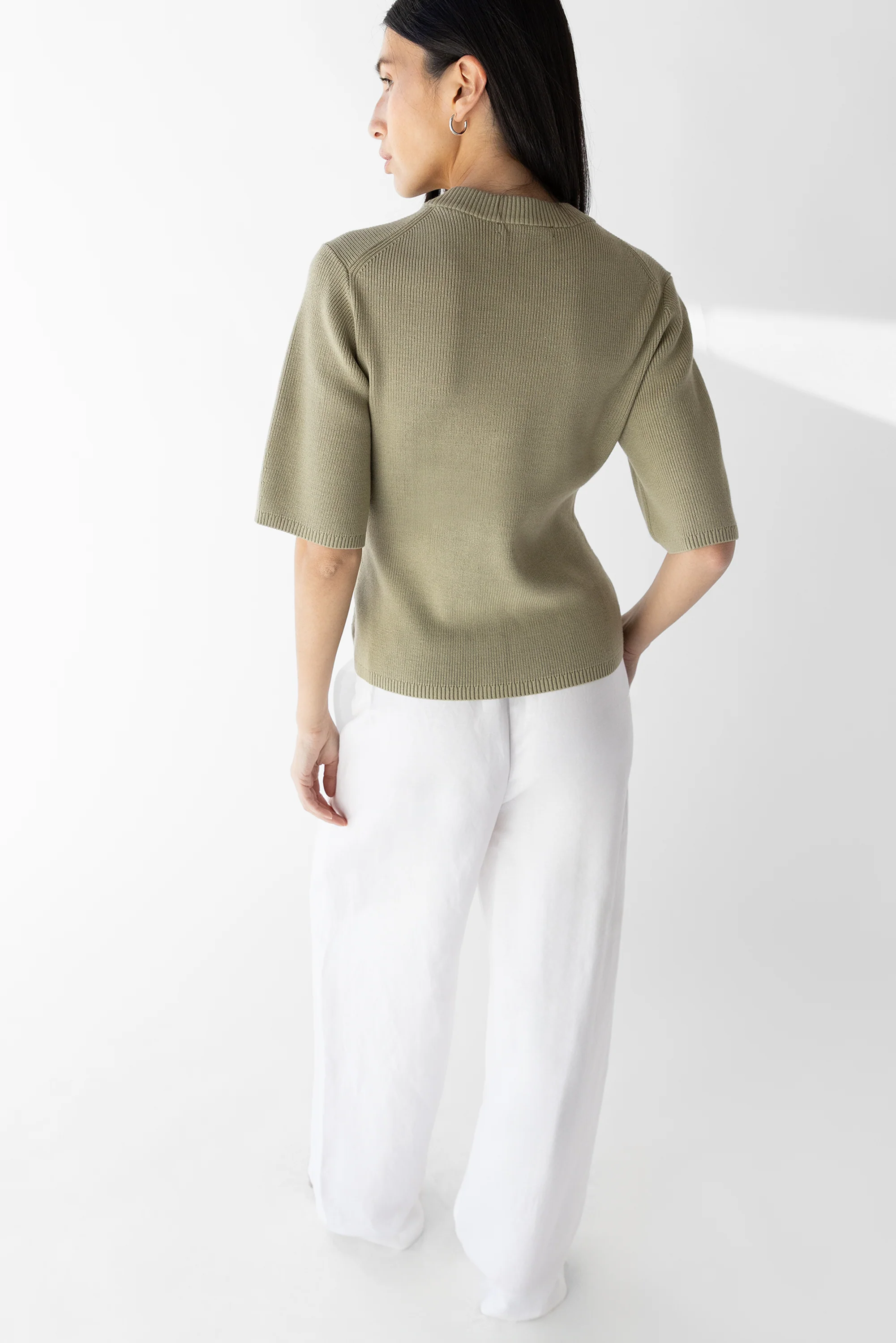 QUARTER LENGTH SLEEVE BUTTON FRONT CARDIGAN - Image 5