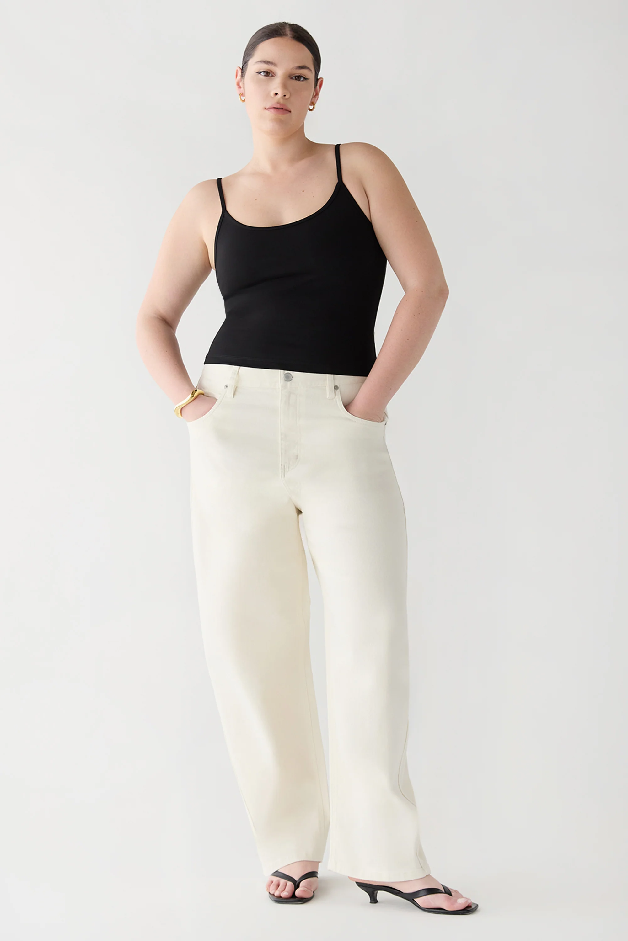 REGULAR LENGTH TWILL BARREL LEG PANT - Image 10