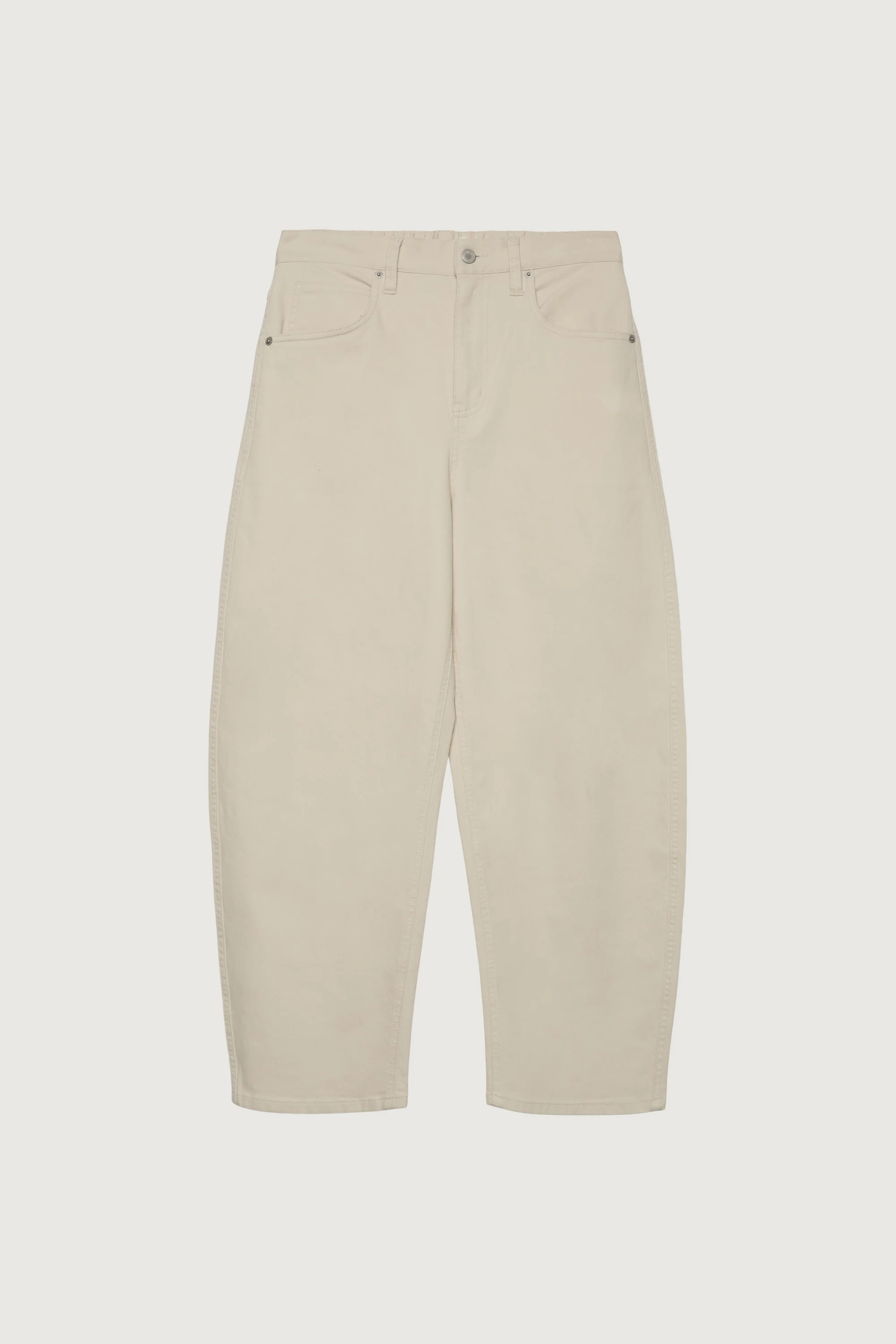 REGULAR LENGTH TWILL BARREL LEG PANT - Image 5