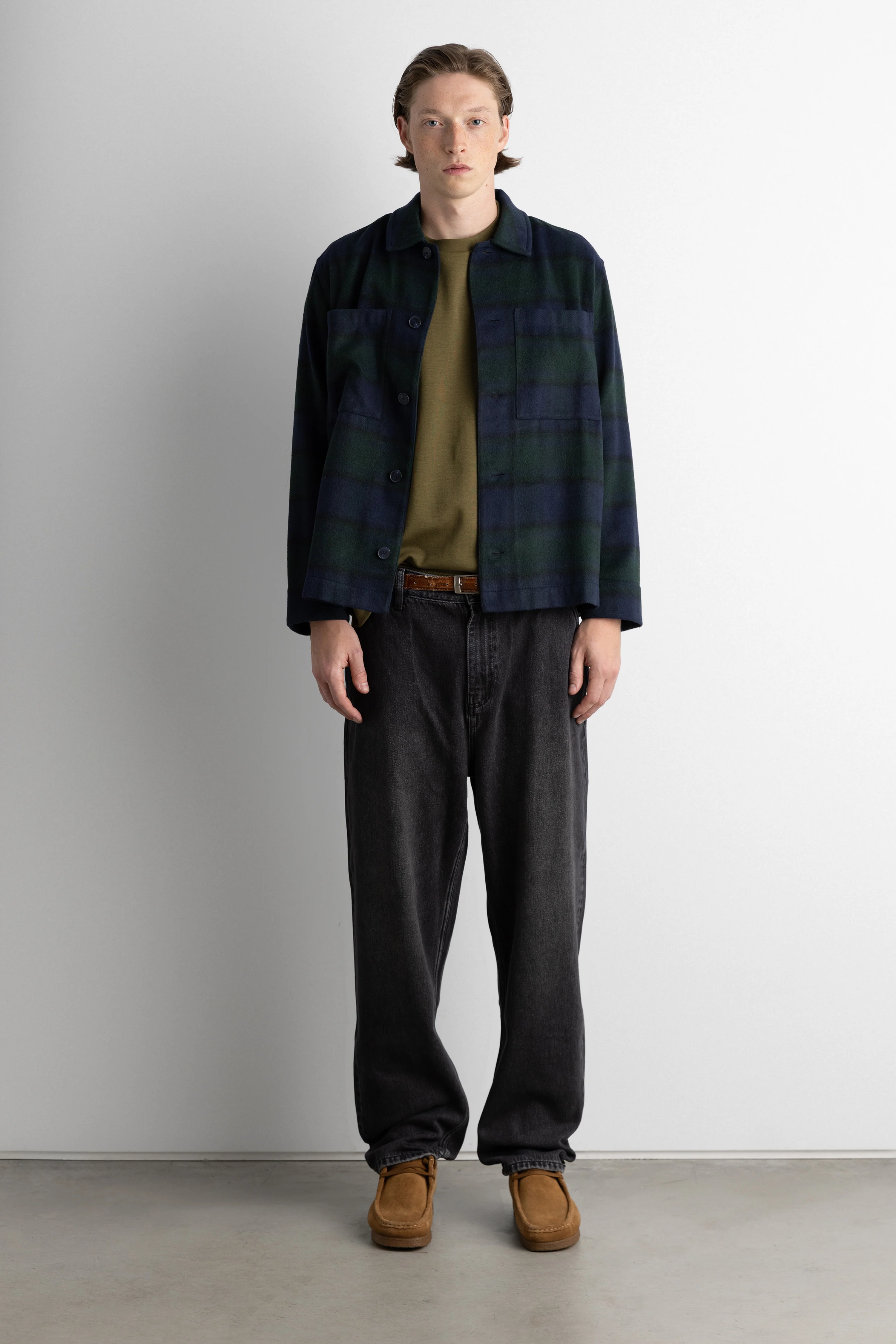 RELAXED FLANNEL BUTTON UP SHIRT - Image 6