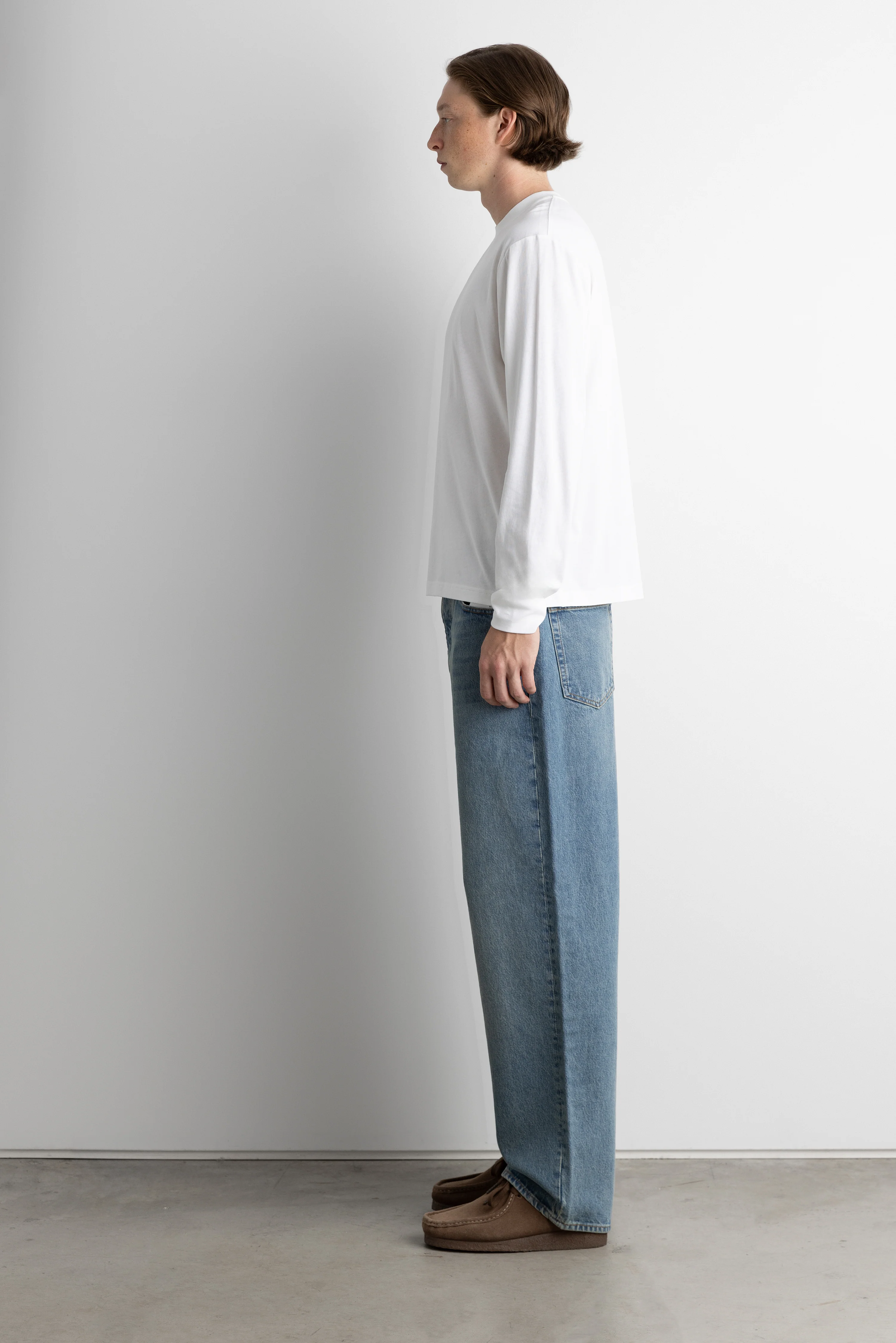 RELAXED LONG SLEEVE CREWNECK T-SHIRT - Image 3