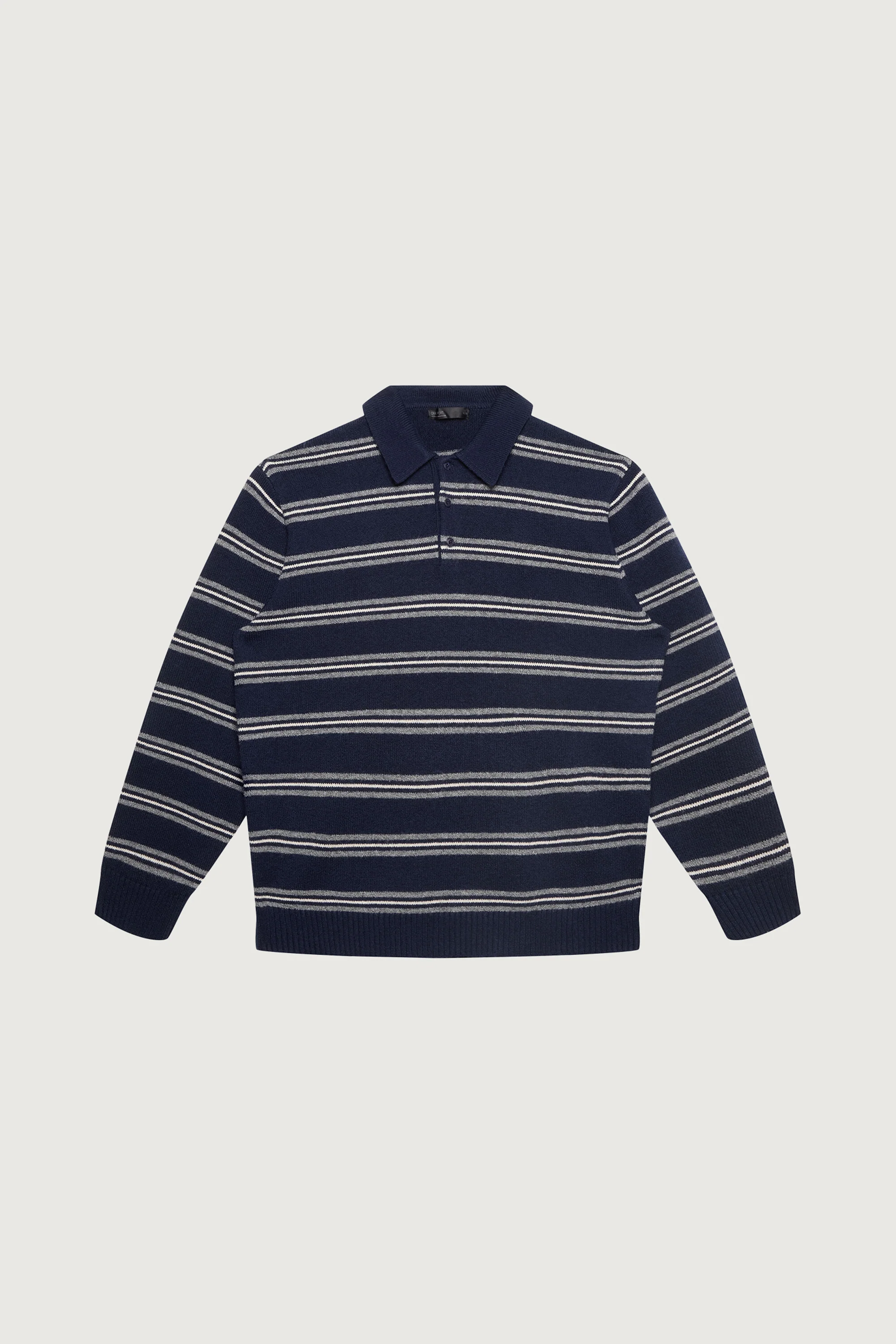 STRIPED LONG SLEEVE POLO SWEATER - Image 13
