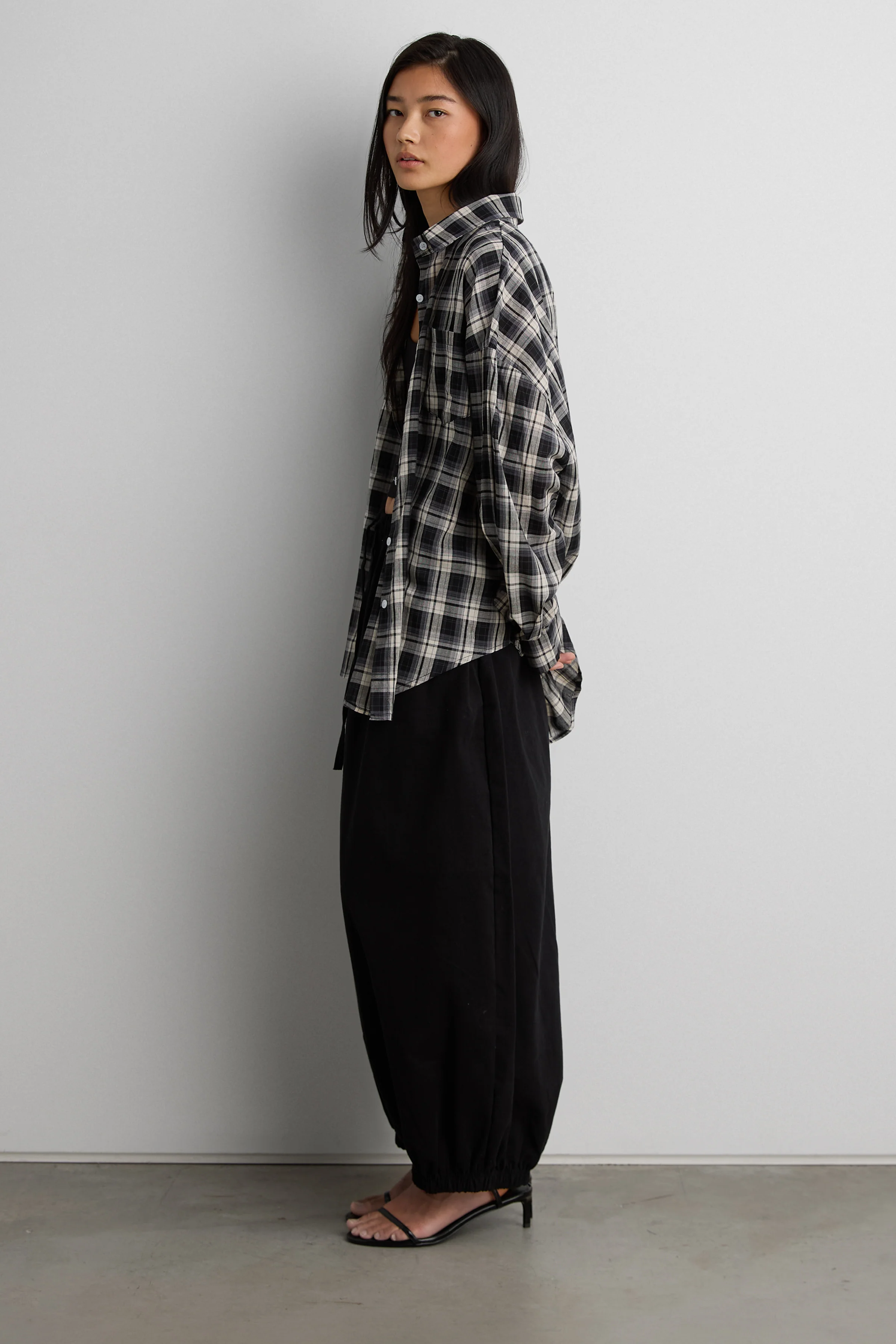 RELAXED VINTAGE PLAID SHIRT - Image 3