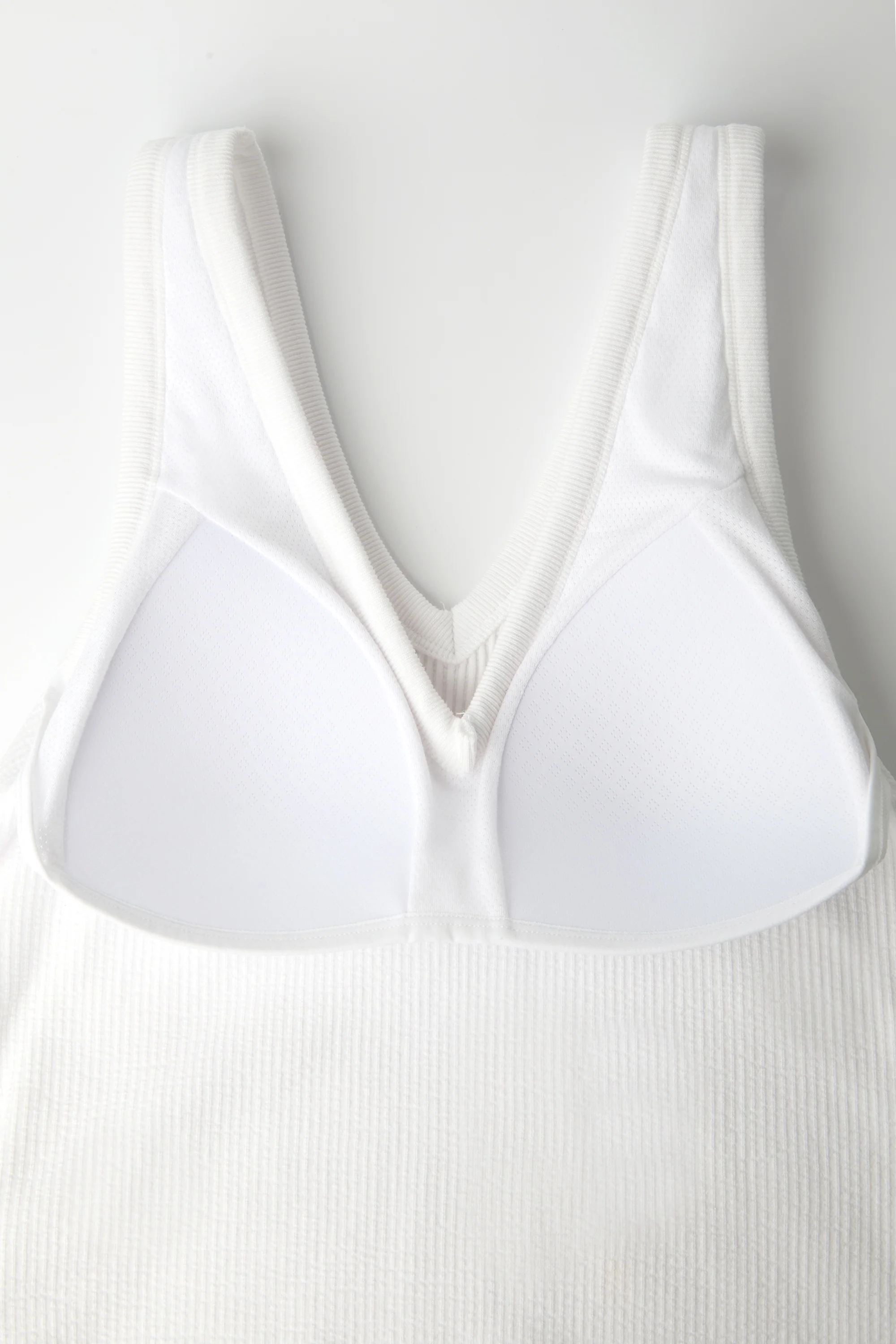 RIBBED BUILT-IN BRA TOP - Image 9