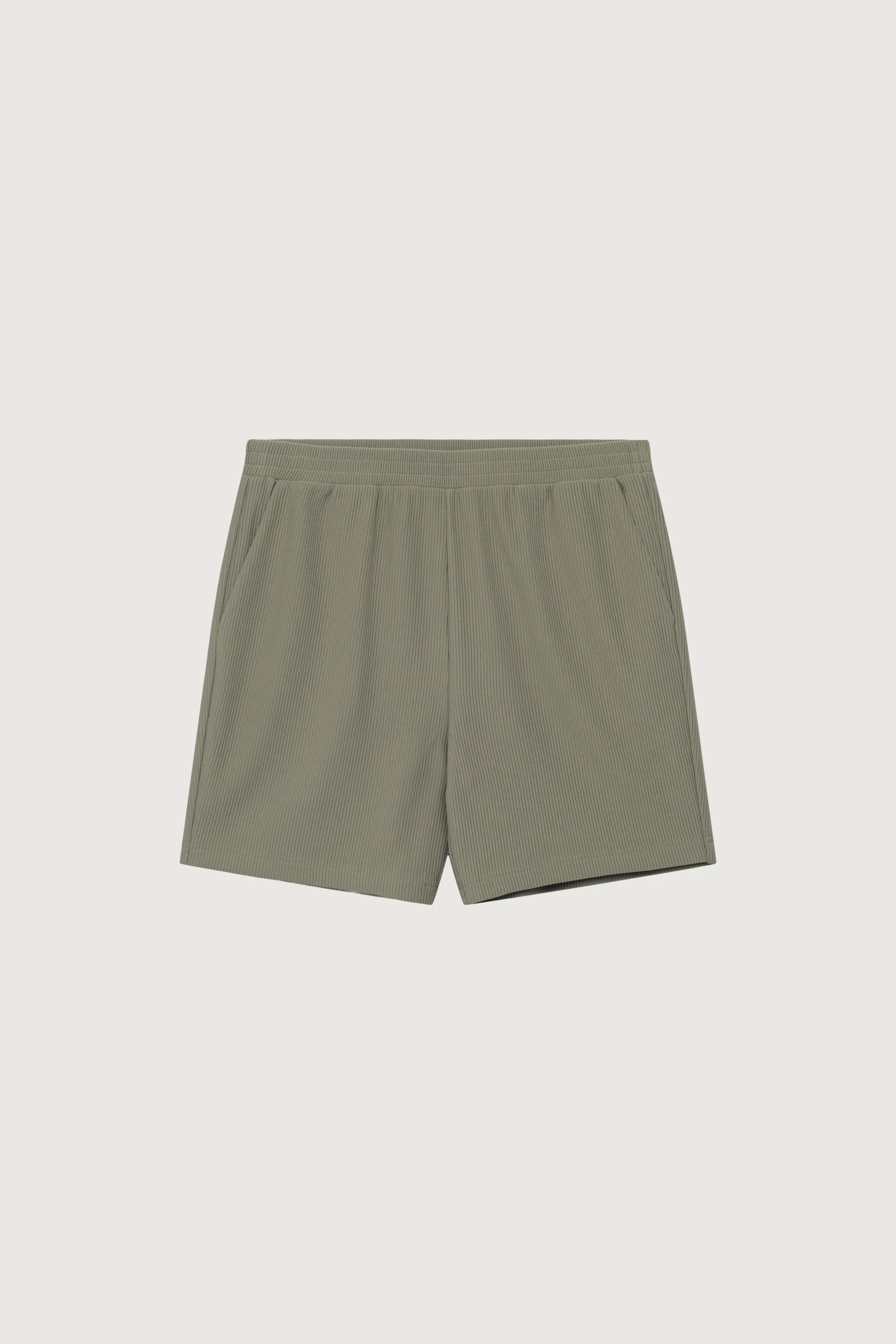 RIBBED ELASTIC WAIST SHORT - Image 4