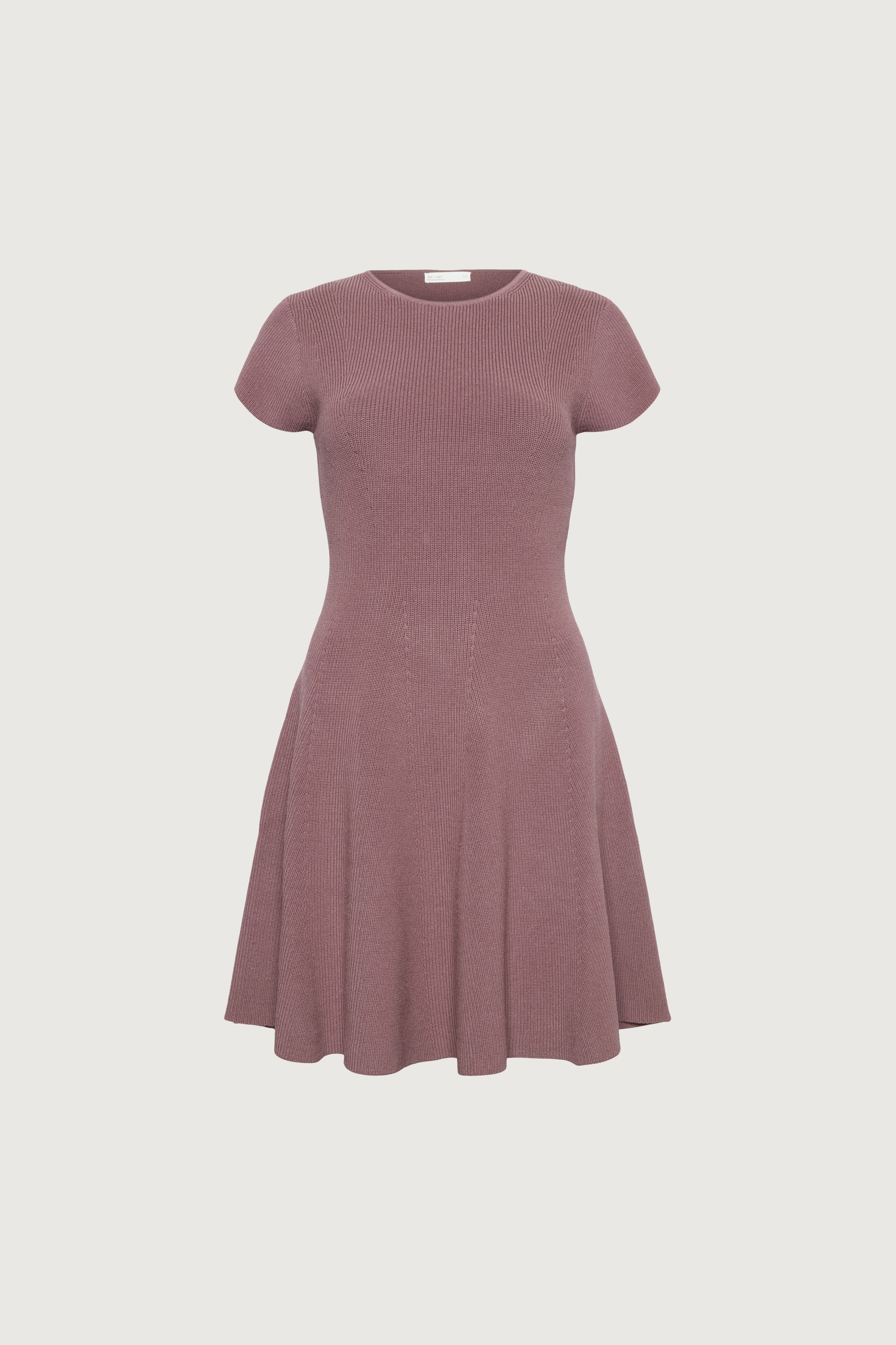RIBBED FIT AND FLARE MINI DRESS - Image 10
