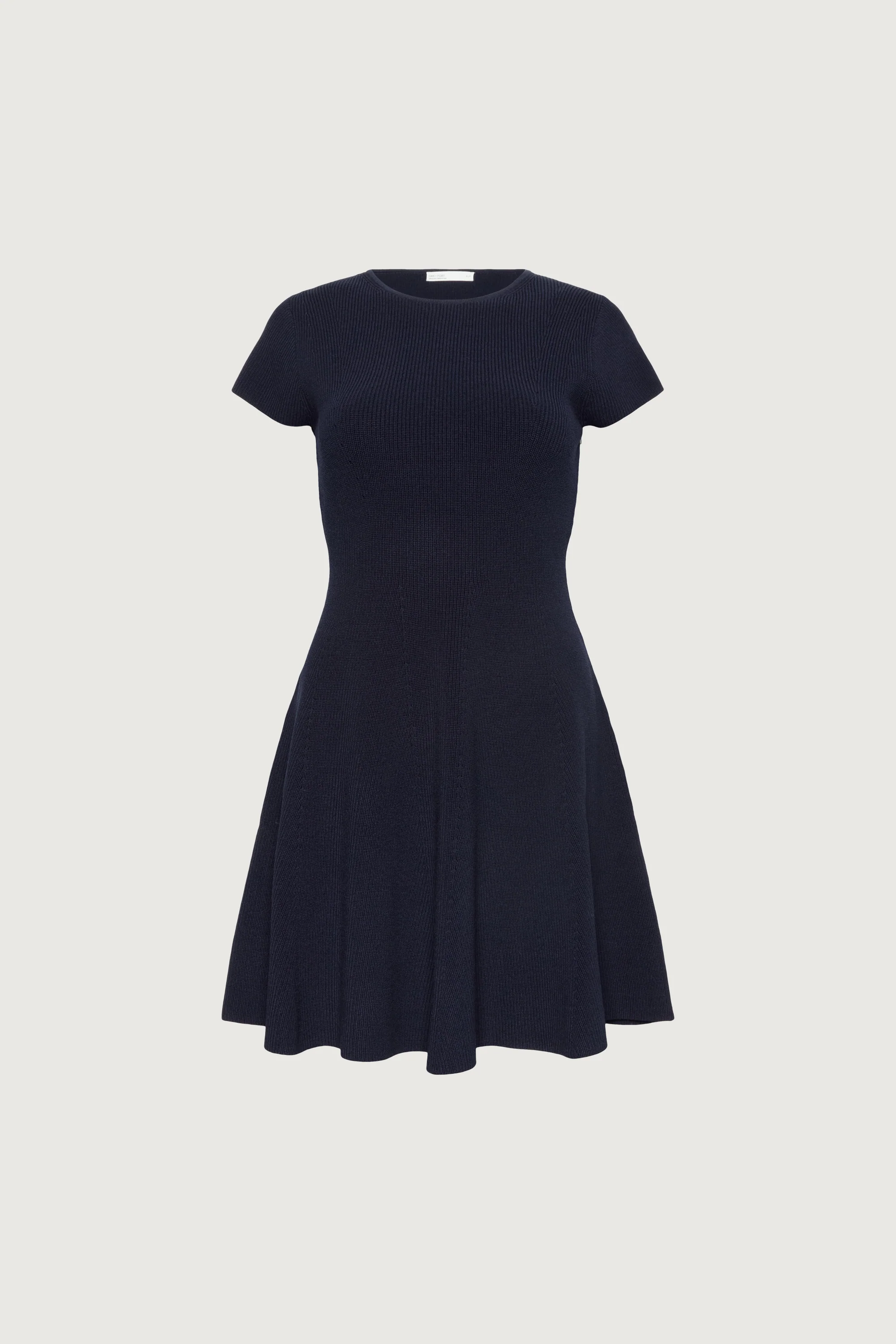 RIBBED FIT AND FLARE MINI DRESS - Image 5