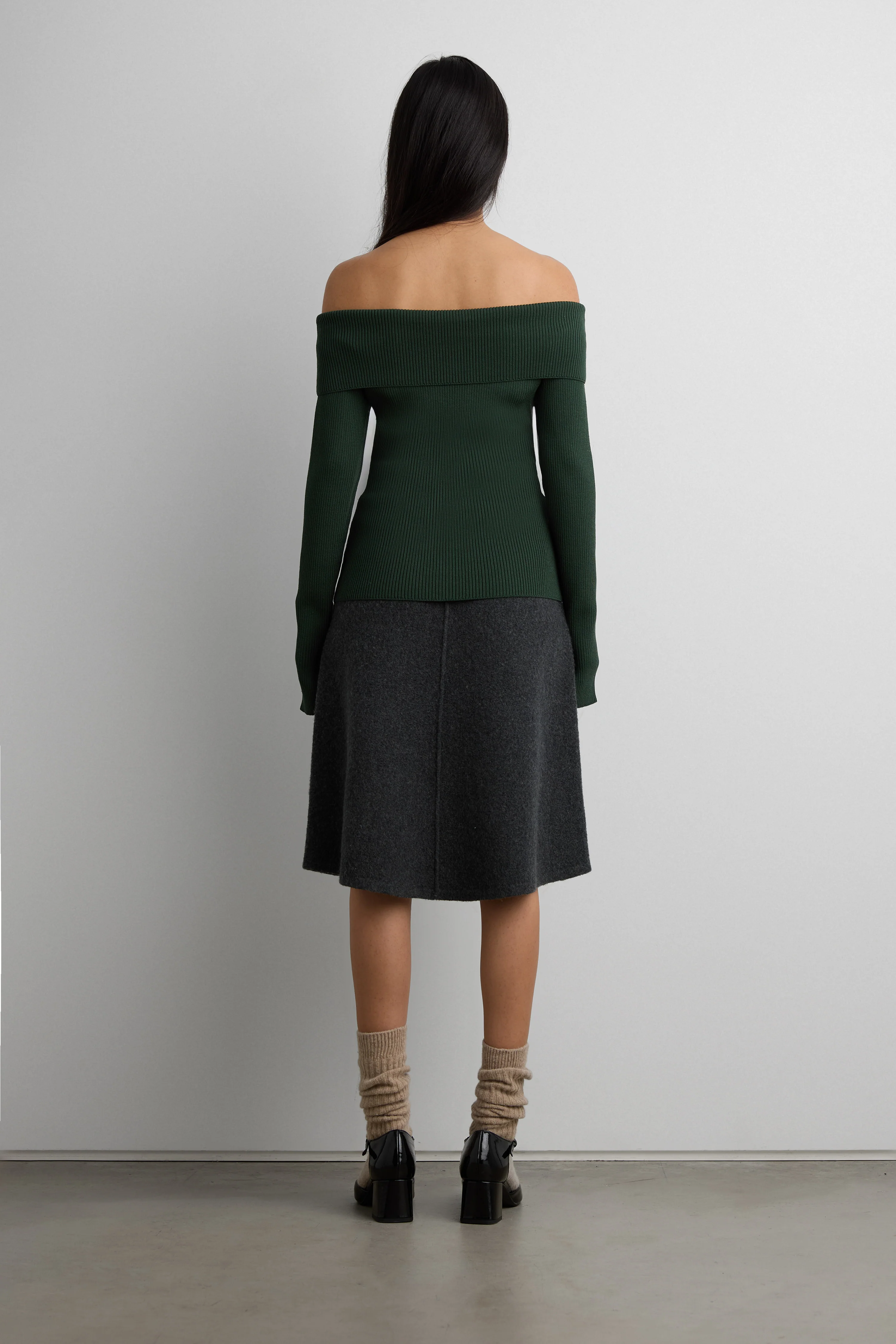 RIBBED OFF THE SHOULDER SWEATER - Image 4