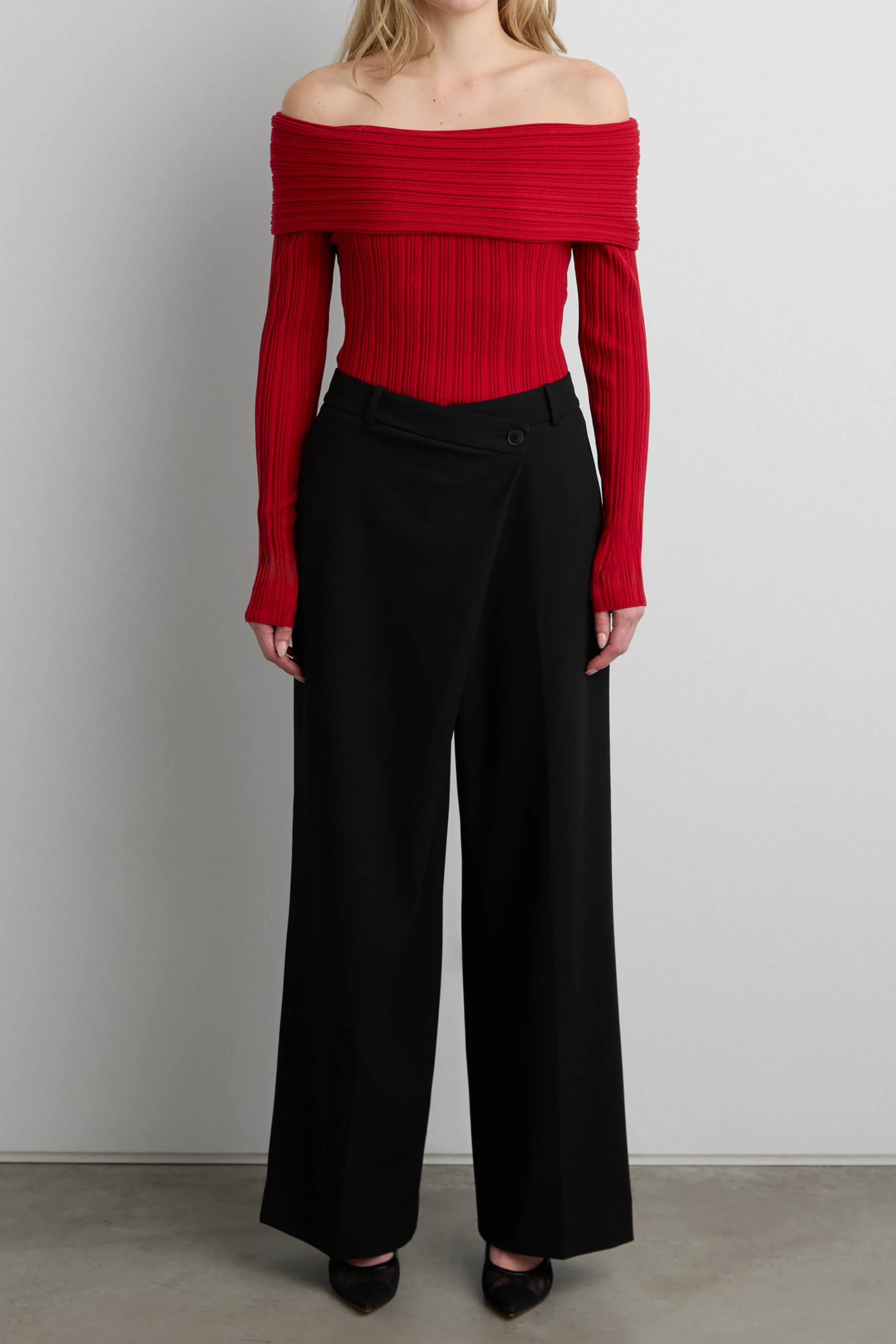 RIBBED OFF THE SHOULDER SWEATER - Image 7