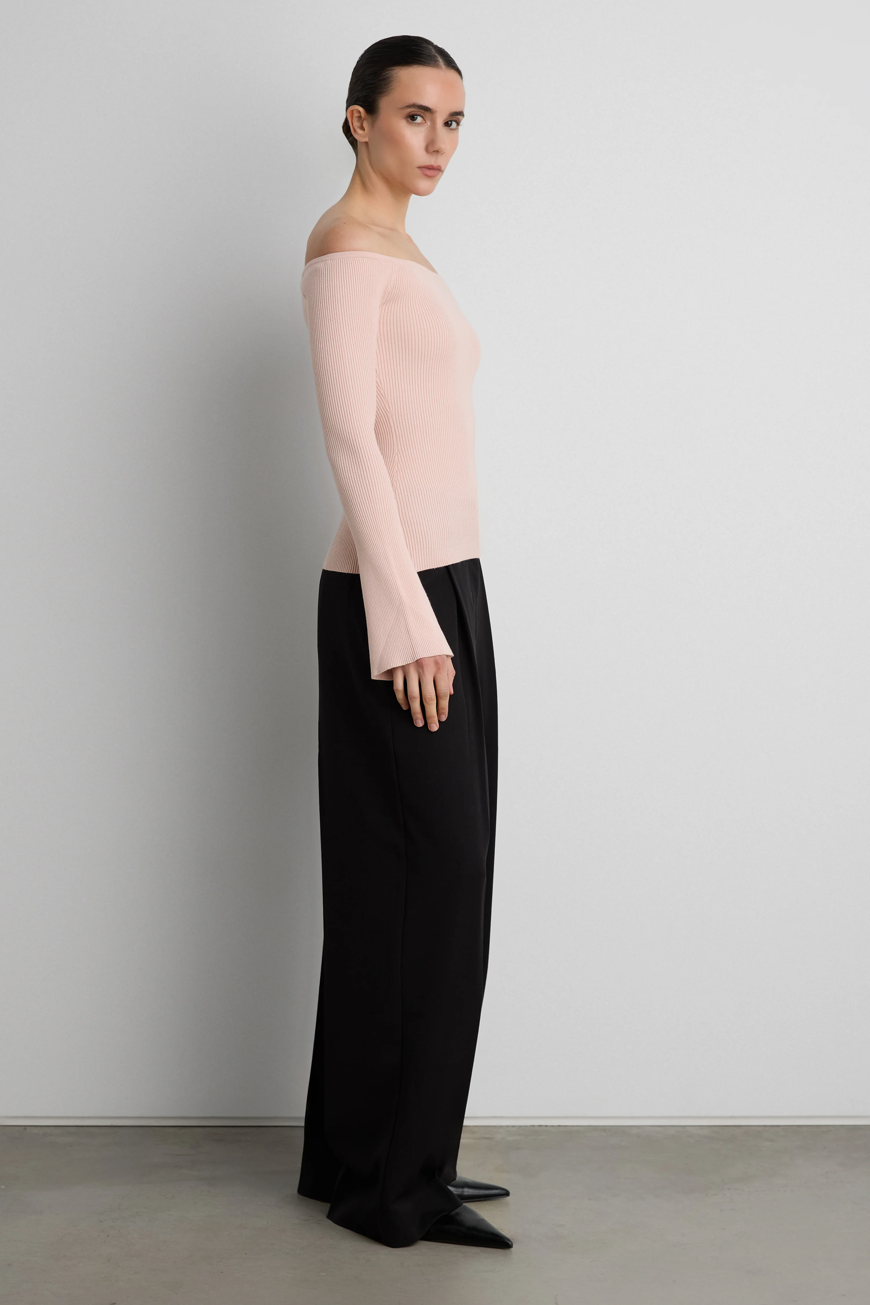 RIBBED OFF THE SHOULDER TOP - Image 3