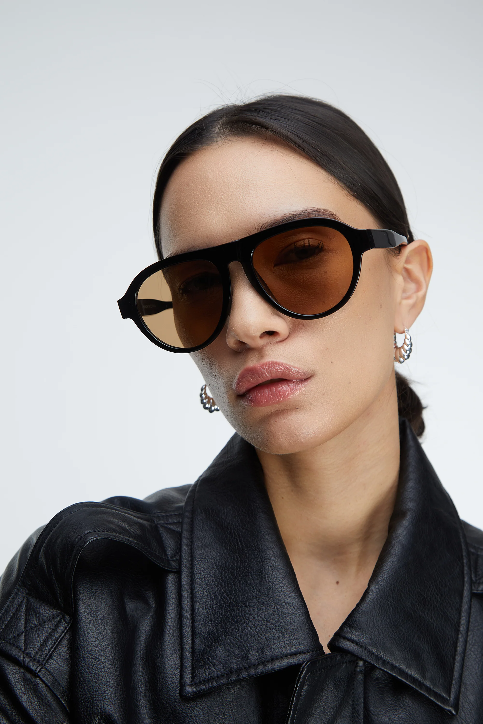 ROUND AVIATOR SUNGLASSES - Image 3