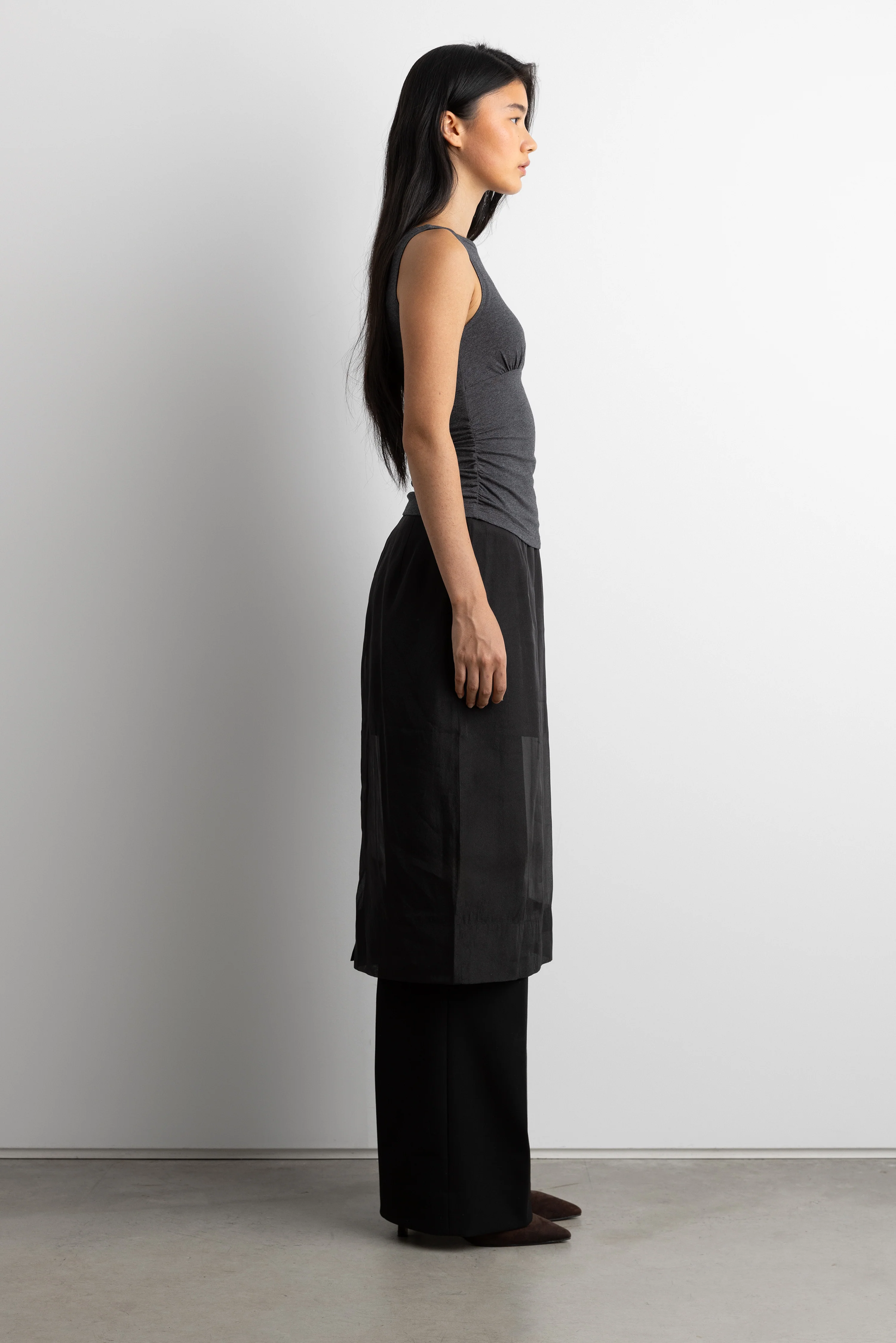 RUCHED HIGH NECK TANK TOP - Image 3
