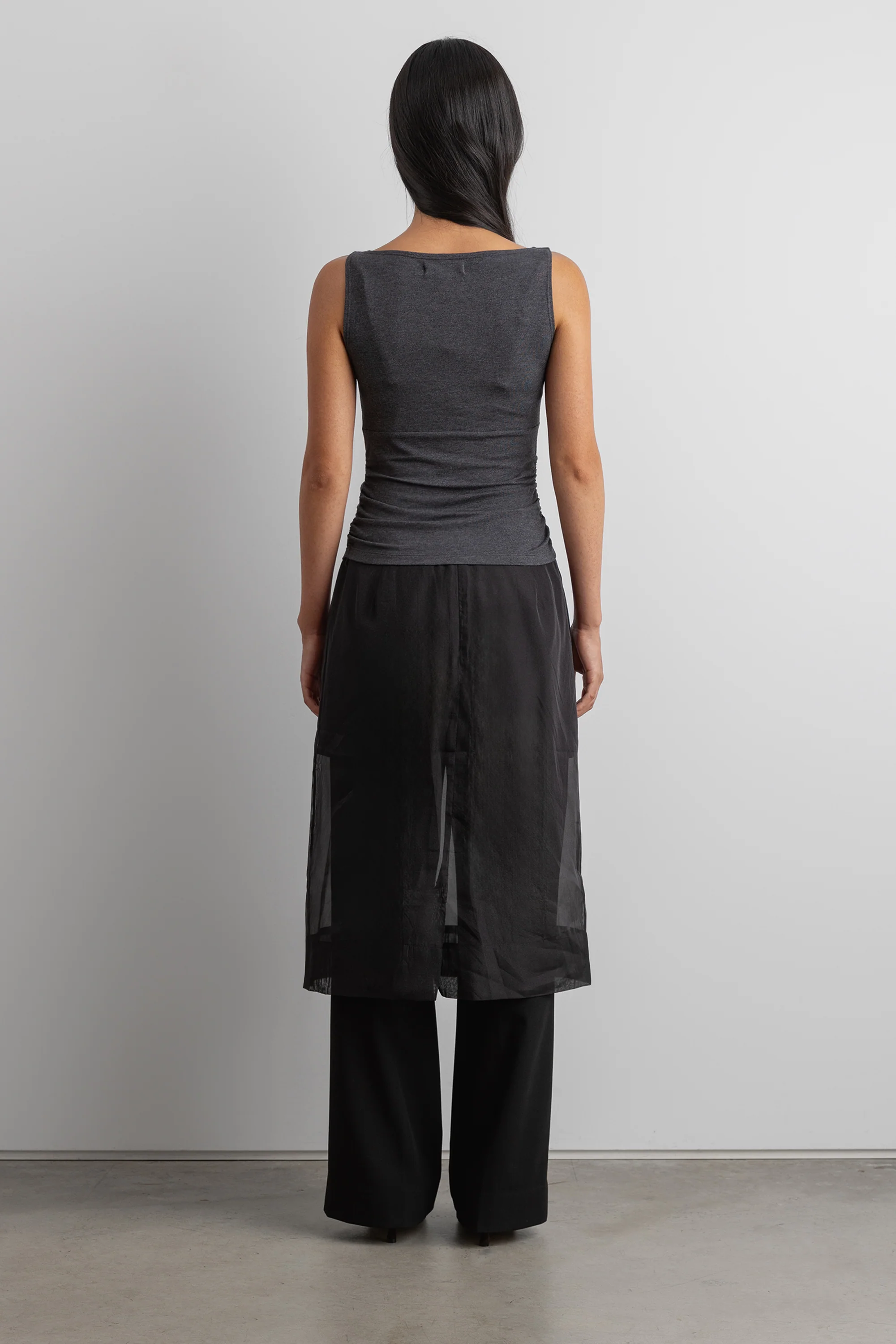 RUCHED HIGH NECK TANK TOP - Image 4