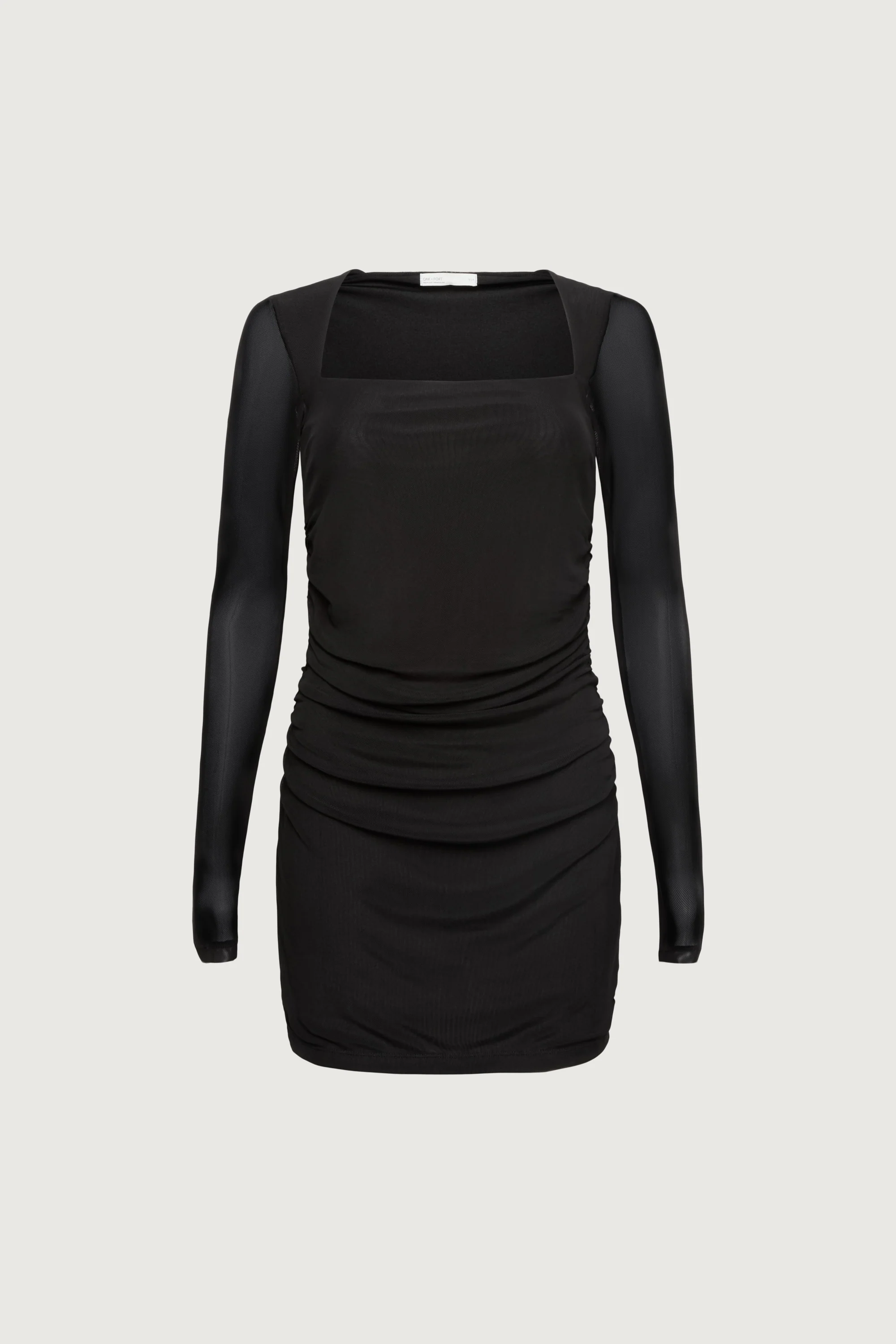RUCHED WAIST SQUARE NECK MINI DRESS - Image 5
