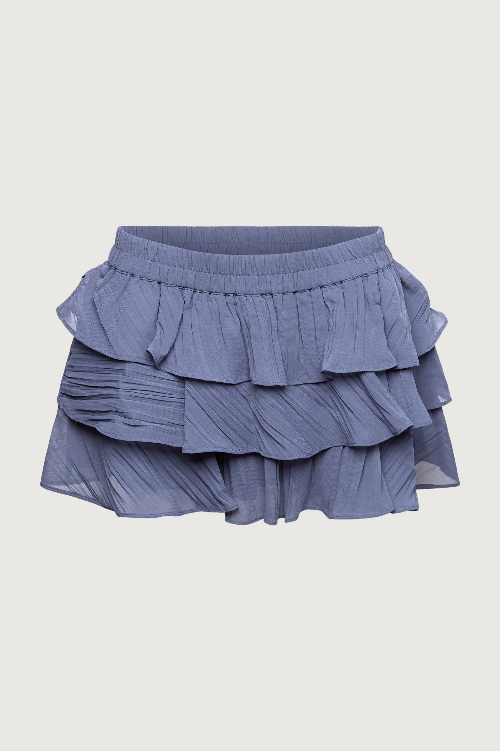 RUFFLED TIERED CHIFFON MINI SKORT - Image 4
