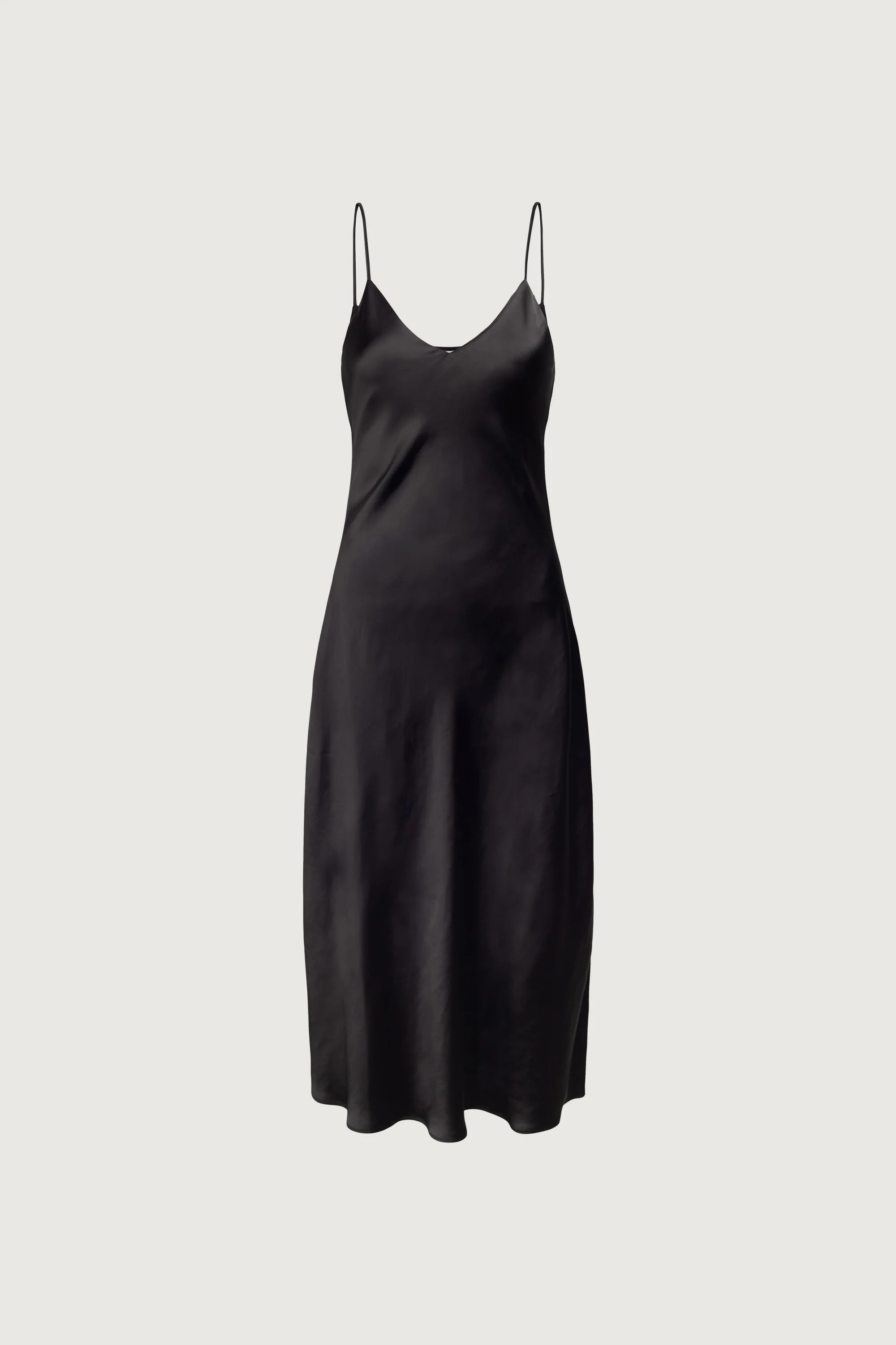SATIN V-NECK MIDI DRESS - Image 6