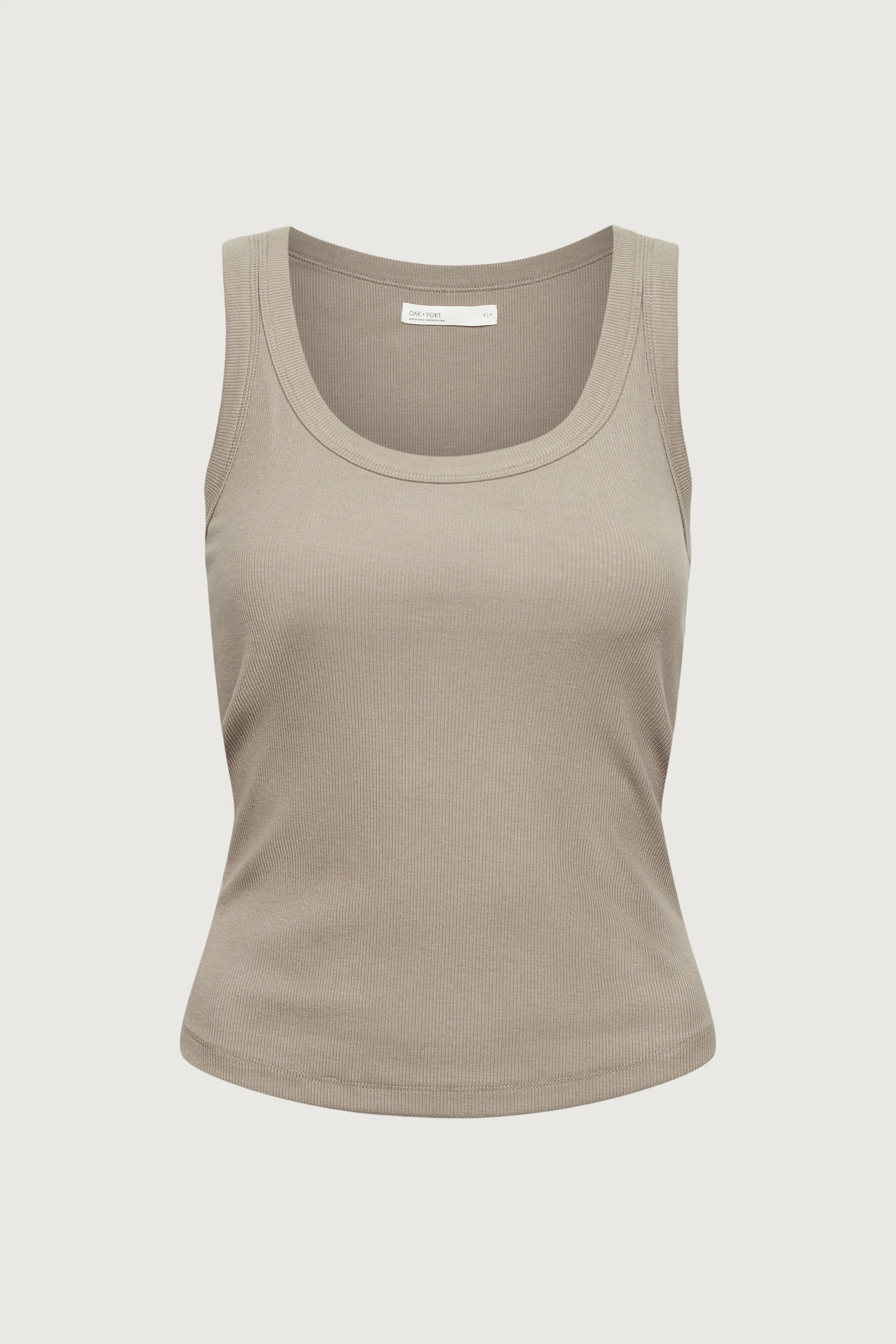 RIBBED MODAL SCOOP NECK TANK TOP - Image 11