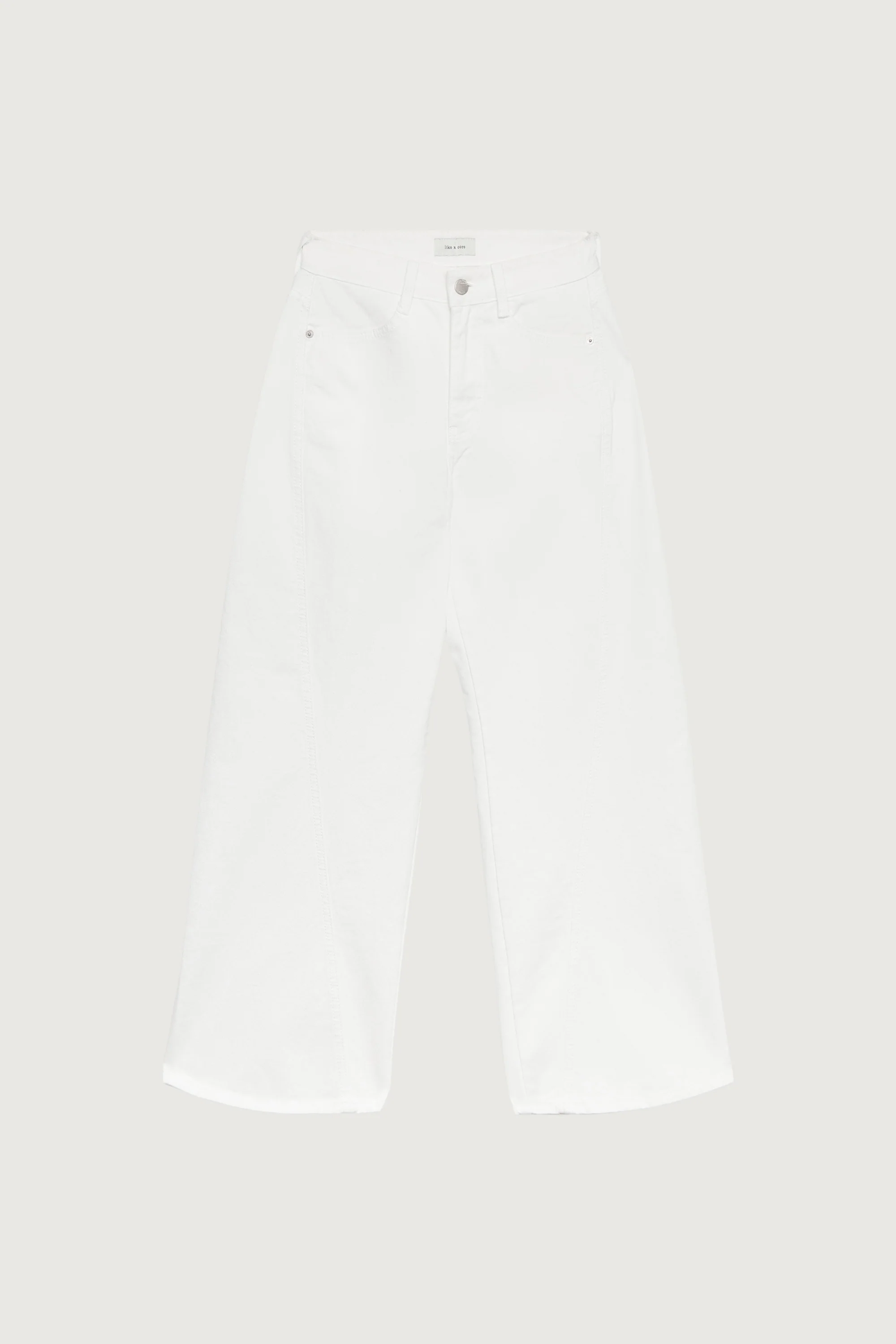 SEAM LINE CURVE WHITE JEAN - Image 6
