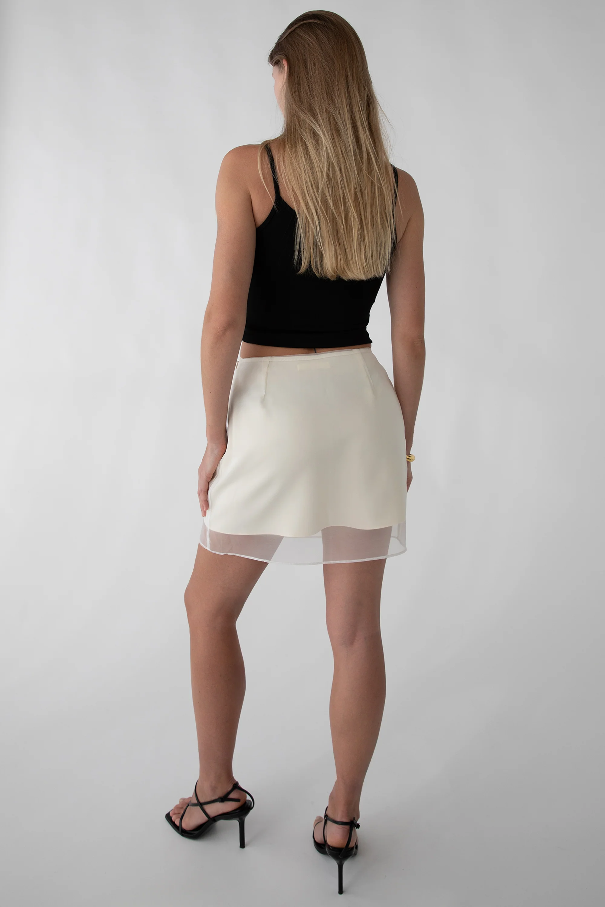 SHEER LAYERED MINI SKIRT - Image 5