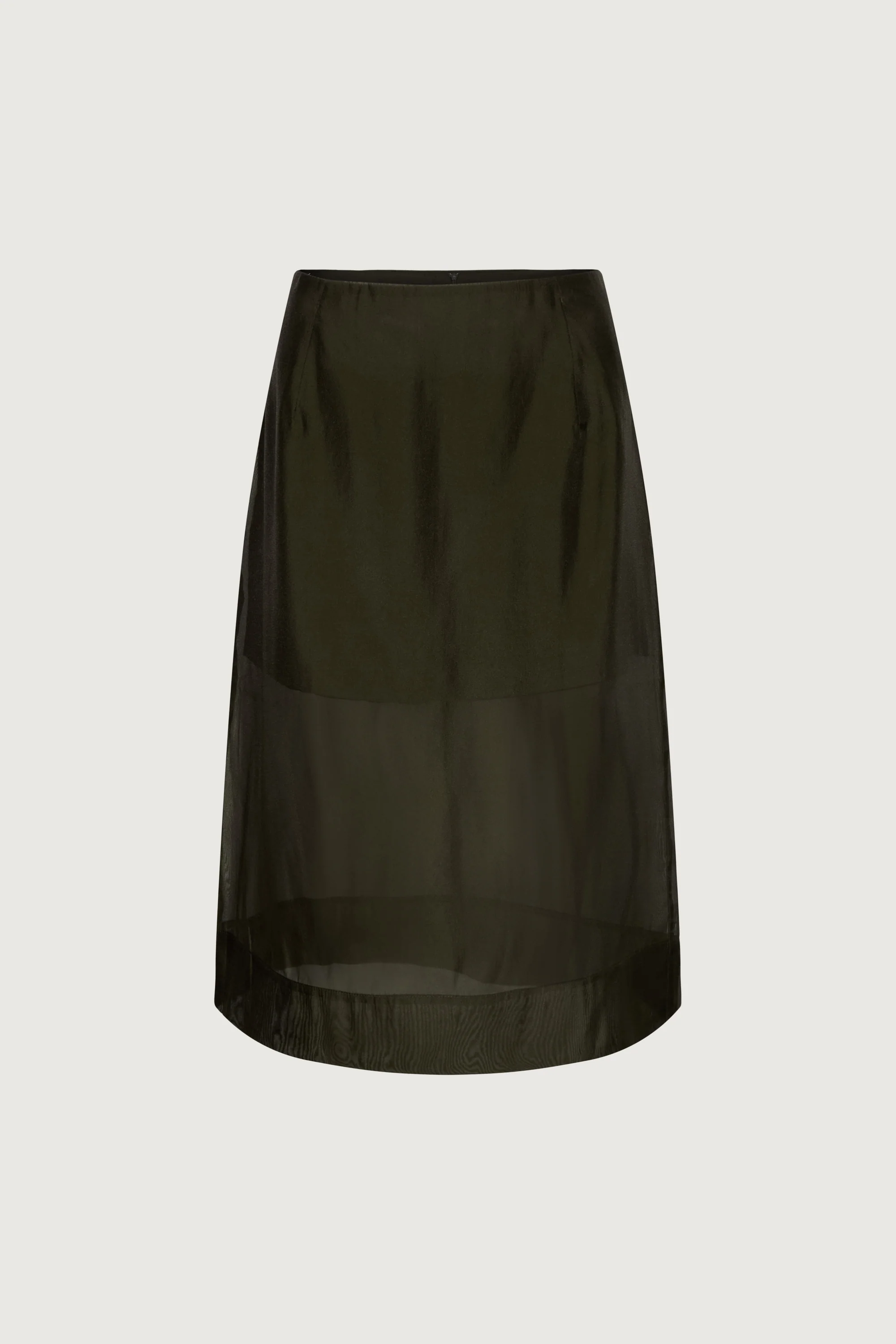 SHEER ORGANZA MIDI SKIRT - Image 2