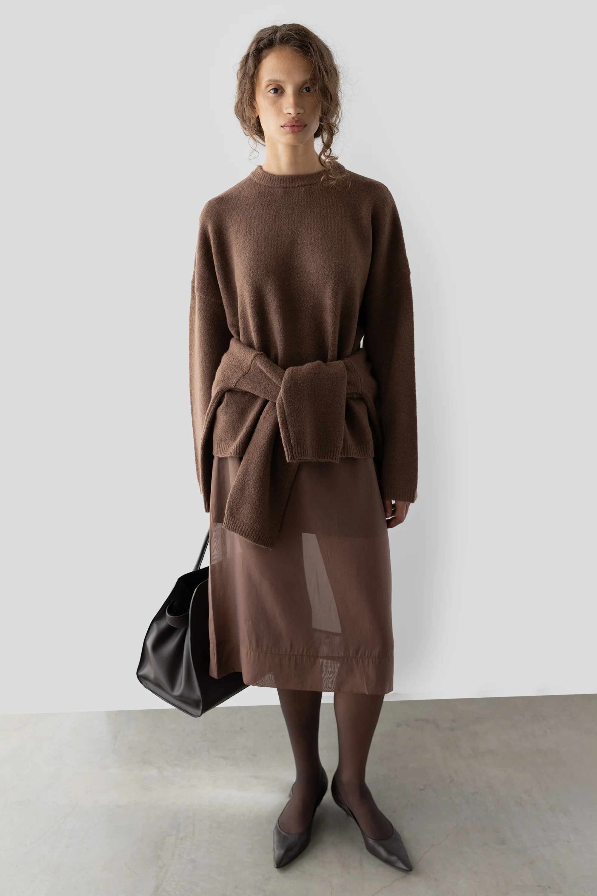SHEER ORGANZA MIDI SKIRT - Image 7