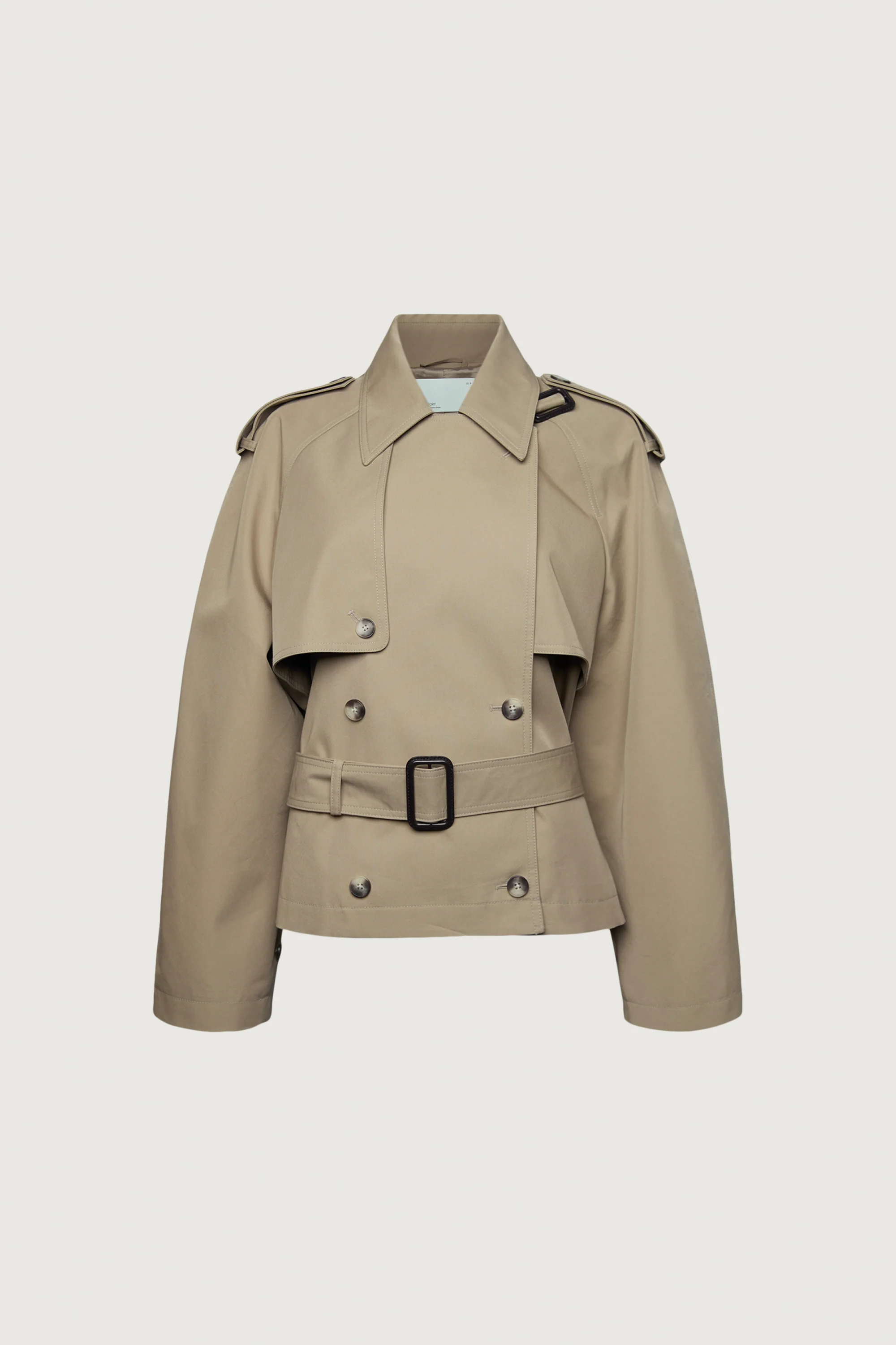 NEW SHORT BELTED TRENCH COAT - Image 7