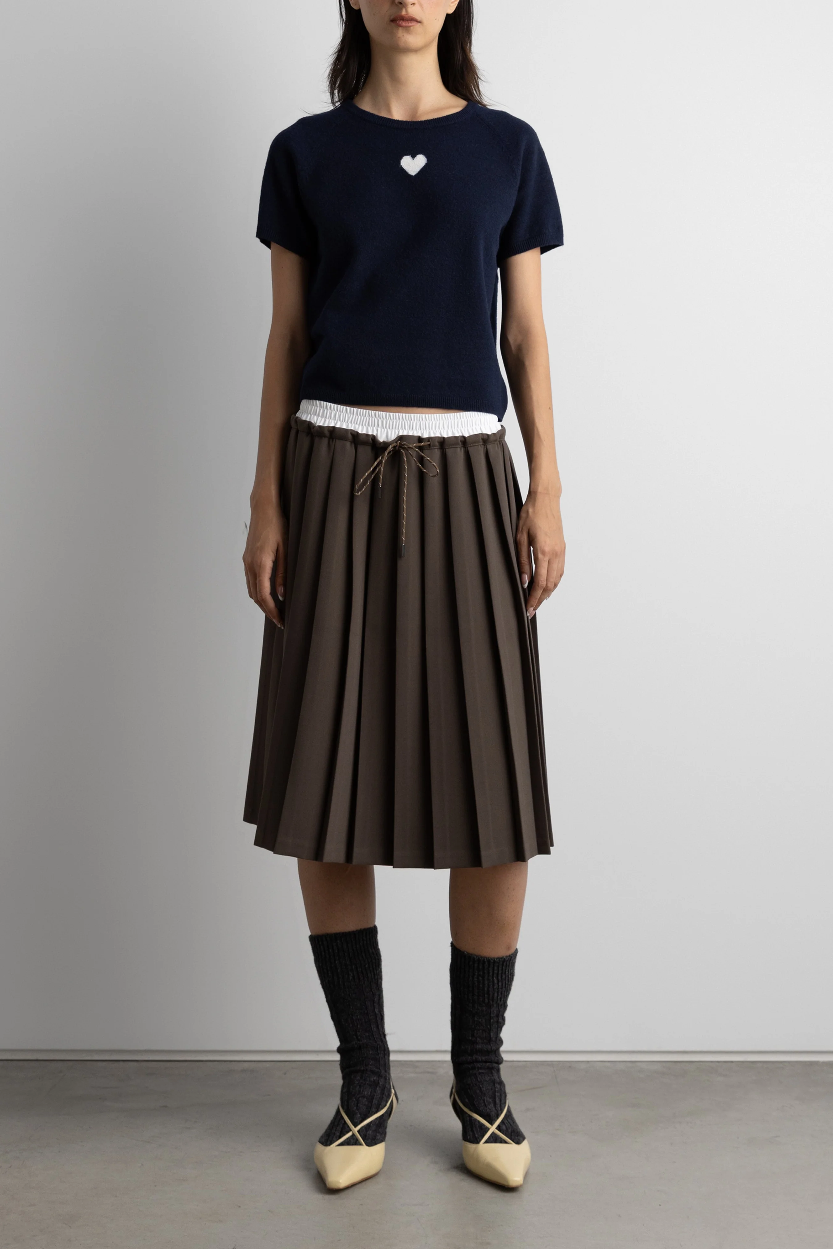 SHORT SLEEVE HEART SWEATER - Image 6