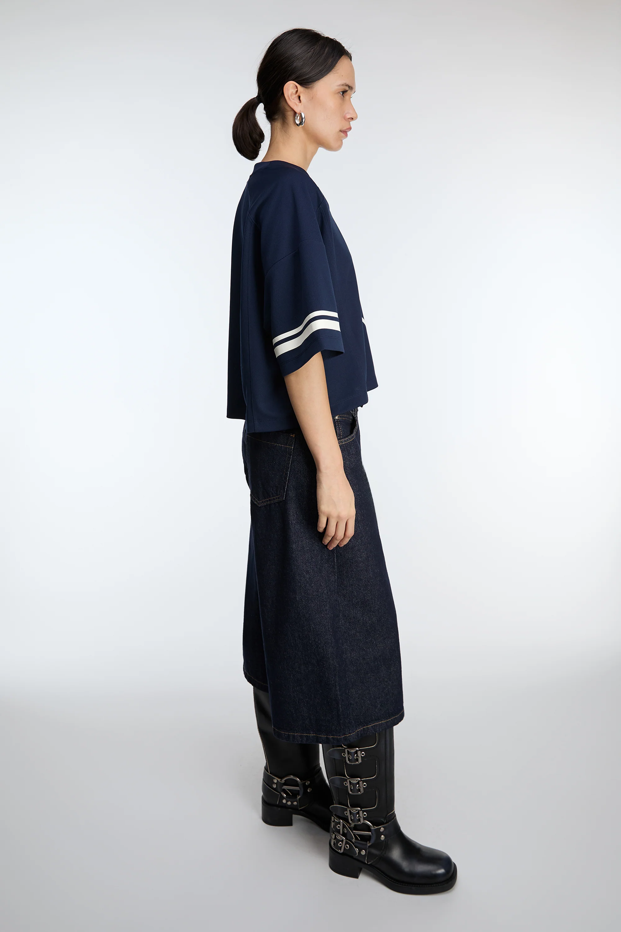 SHORT SLEEVE V-NECK JERSEY - Image 3