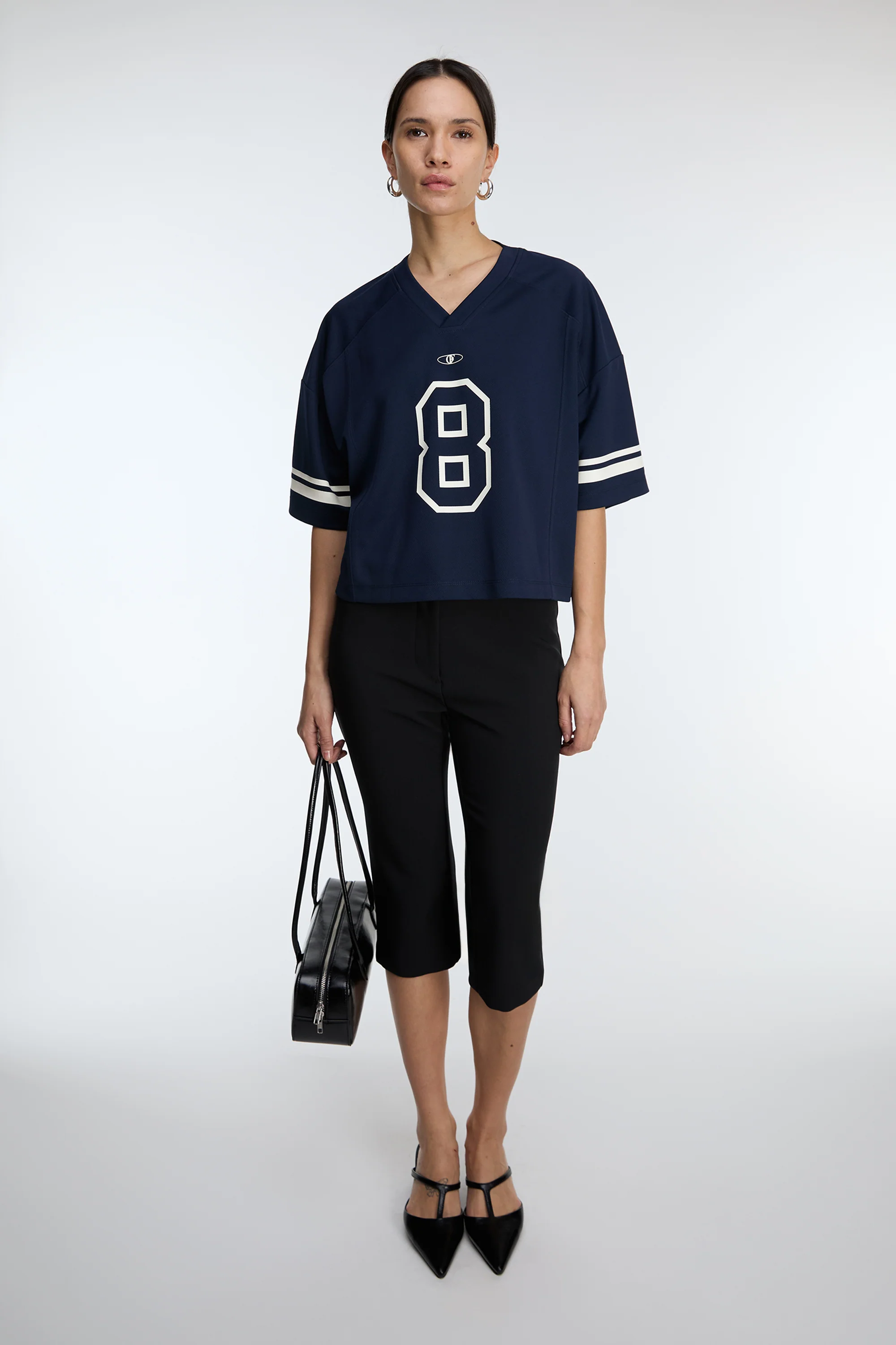 SHORT SLEEVE V-NECK JERSEY - Image 4