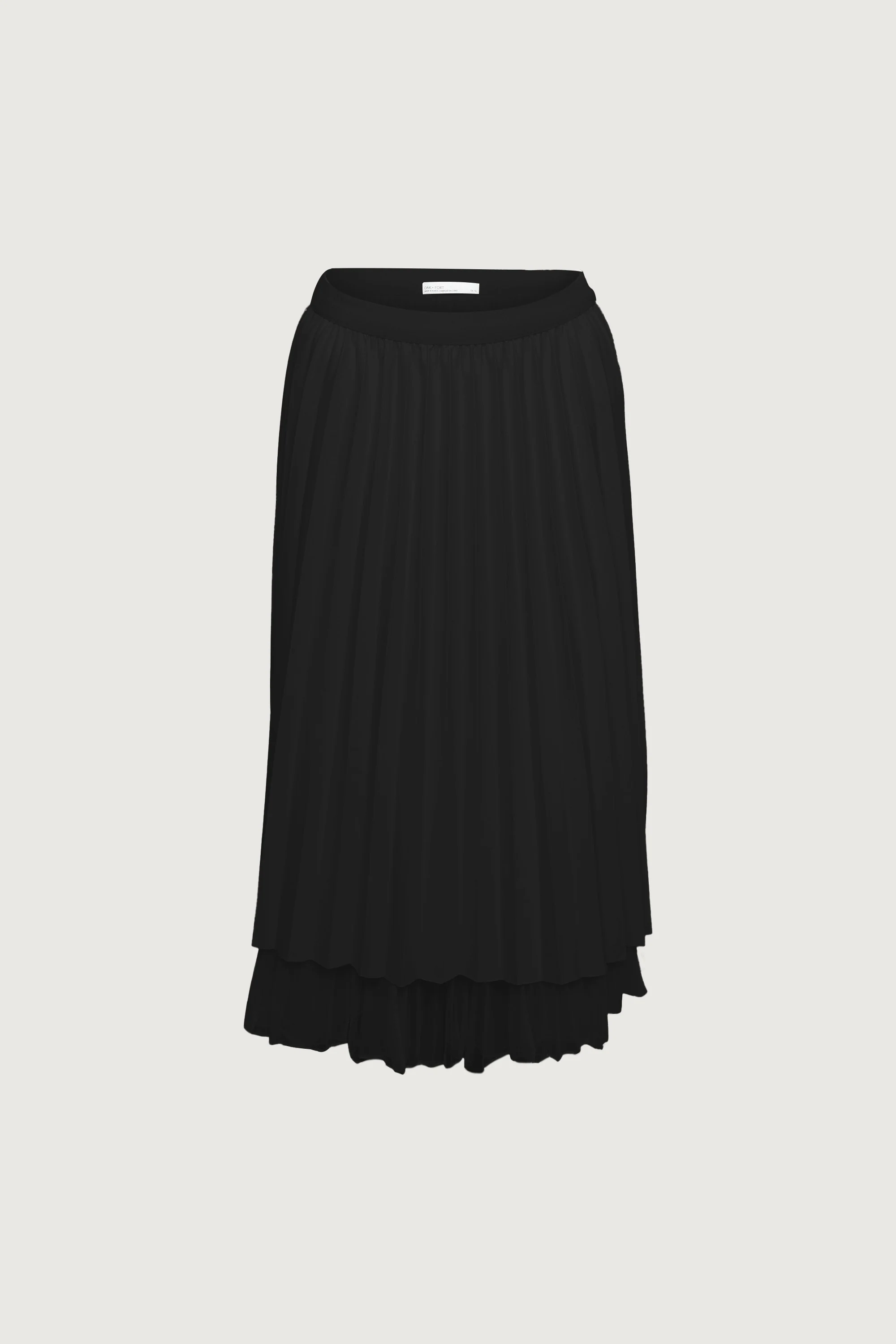 REVERSIBLE LAYERED PLEATED MIDI SKIRT - Image 7