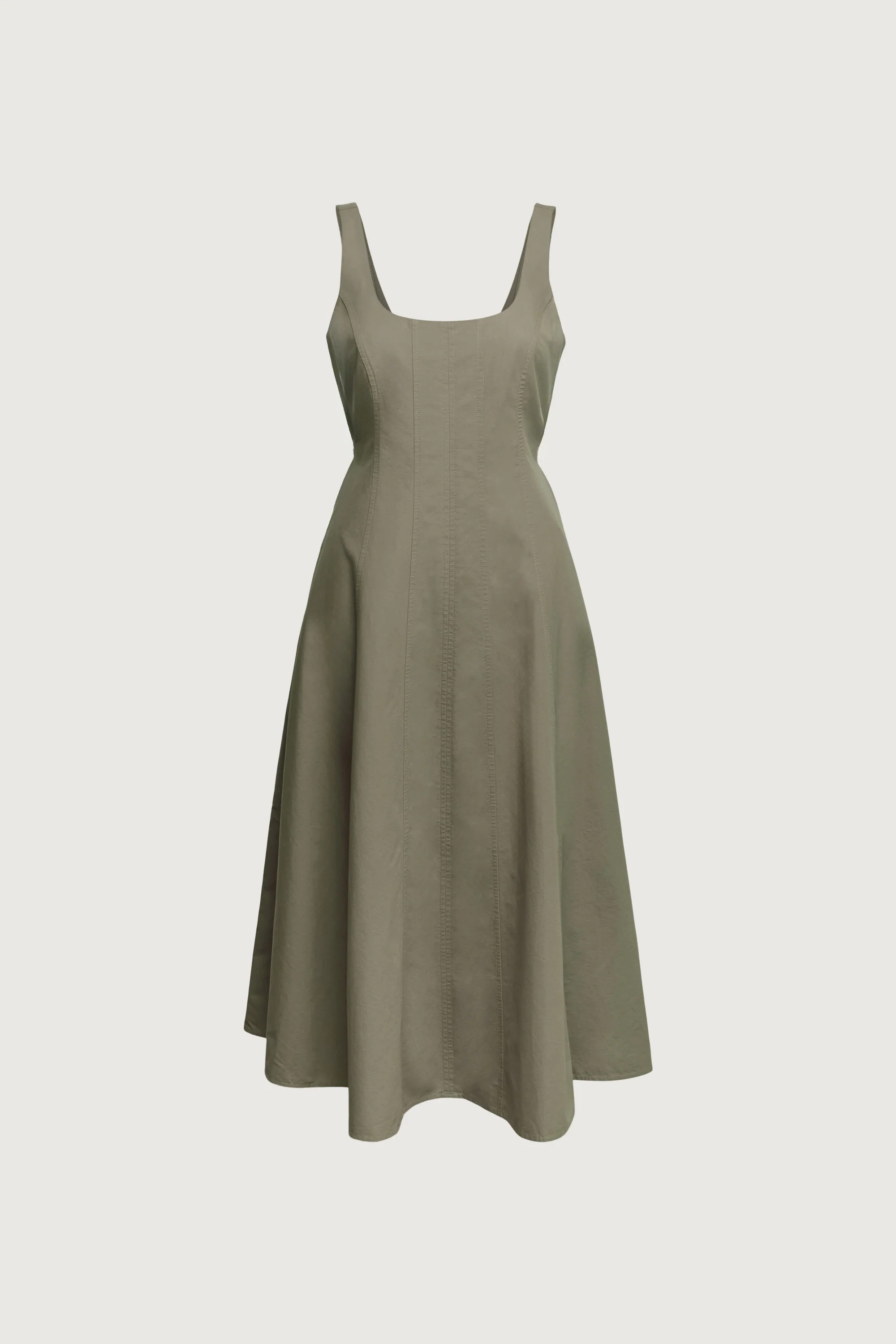 SQUARE NECK MAXI DRESS - Image 4