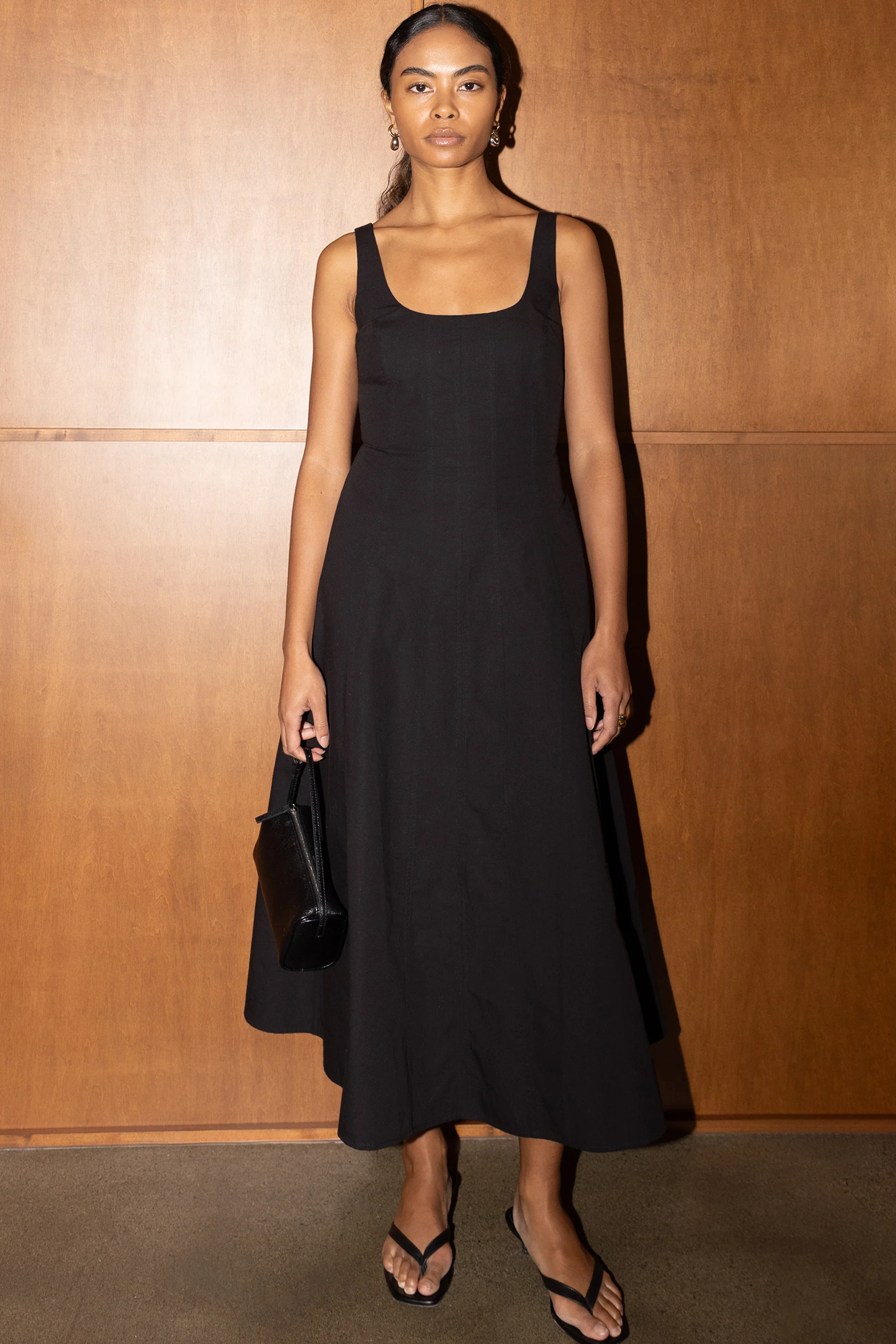 SQUARE NECK MAXI DRESS - Image 7