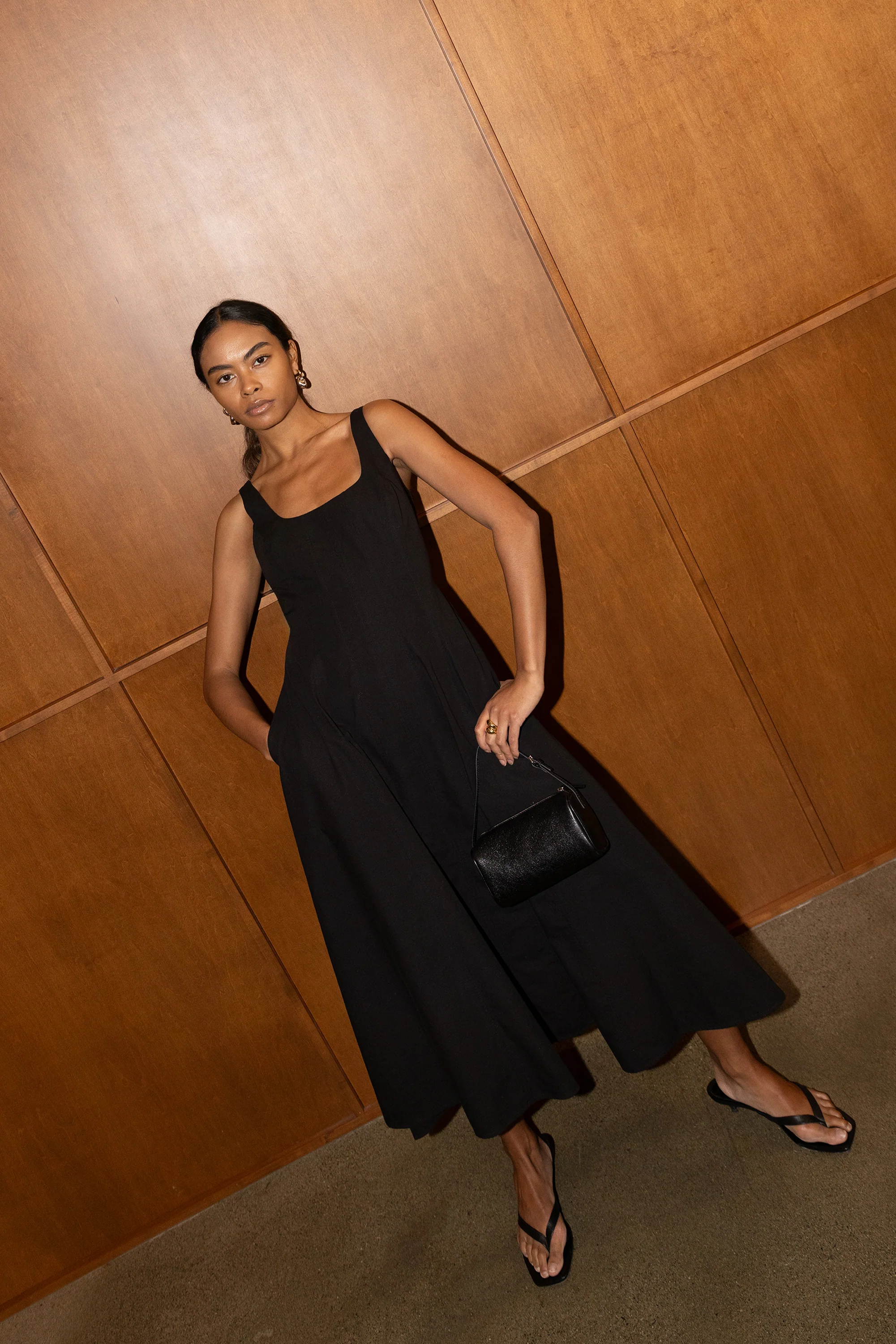 SQUARE NECK MAXI DRESS - Image 8