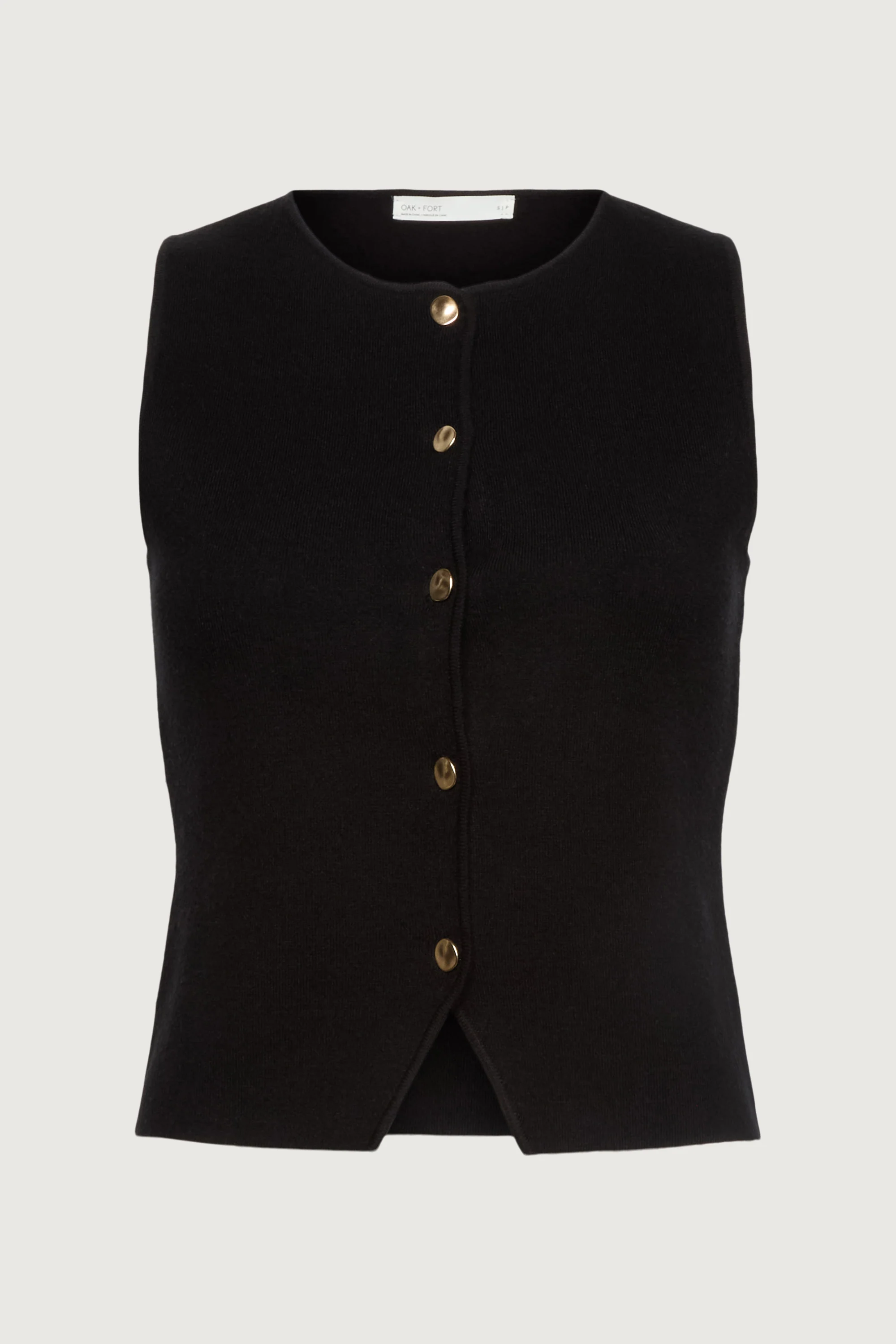 SLEEVELESS KNIT VEST WITH BUTTONS - Image 9
