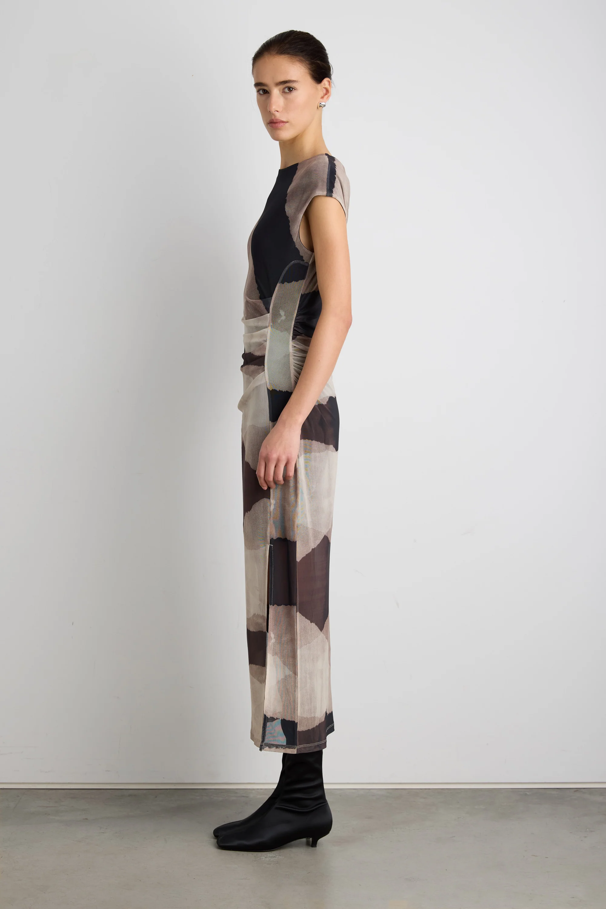 SLEEVELESS MESH MAXI DRESS - Image 8
