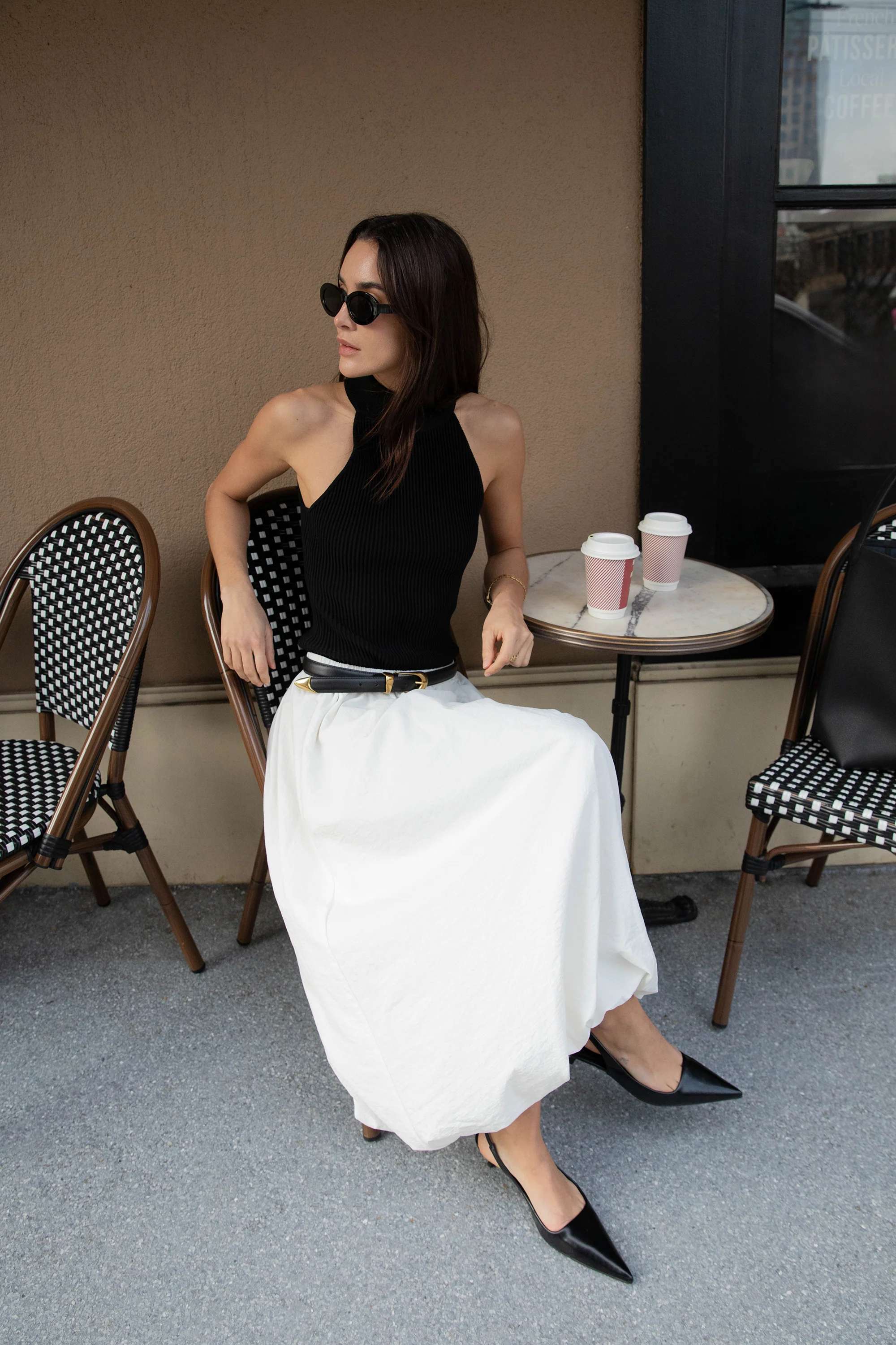 SLEEVELESS HALTER NECK TANK TOP - Image 6
