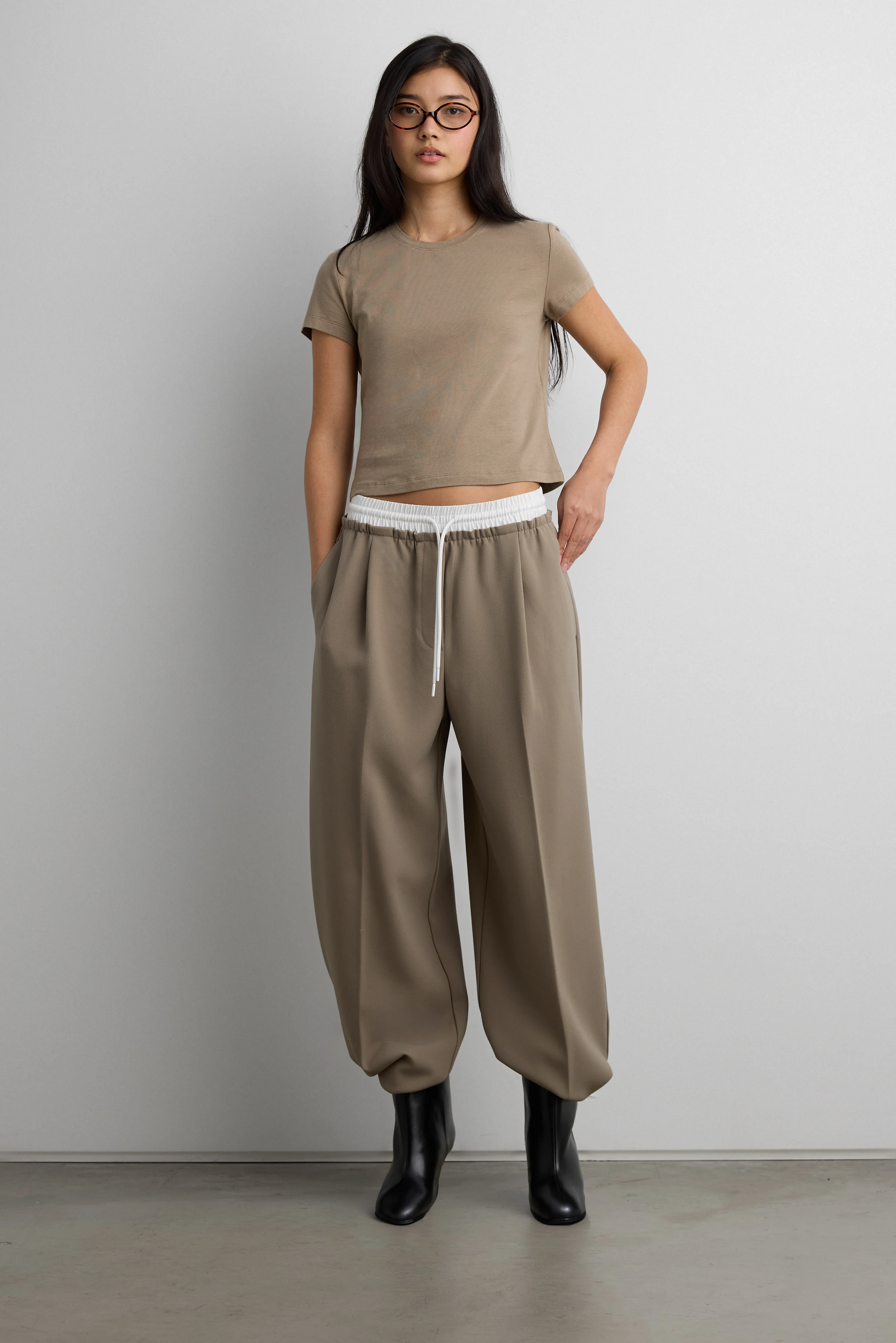 COTTON MODAL SLIM FIT CREWNECK T-SHIRT - Image 6