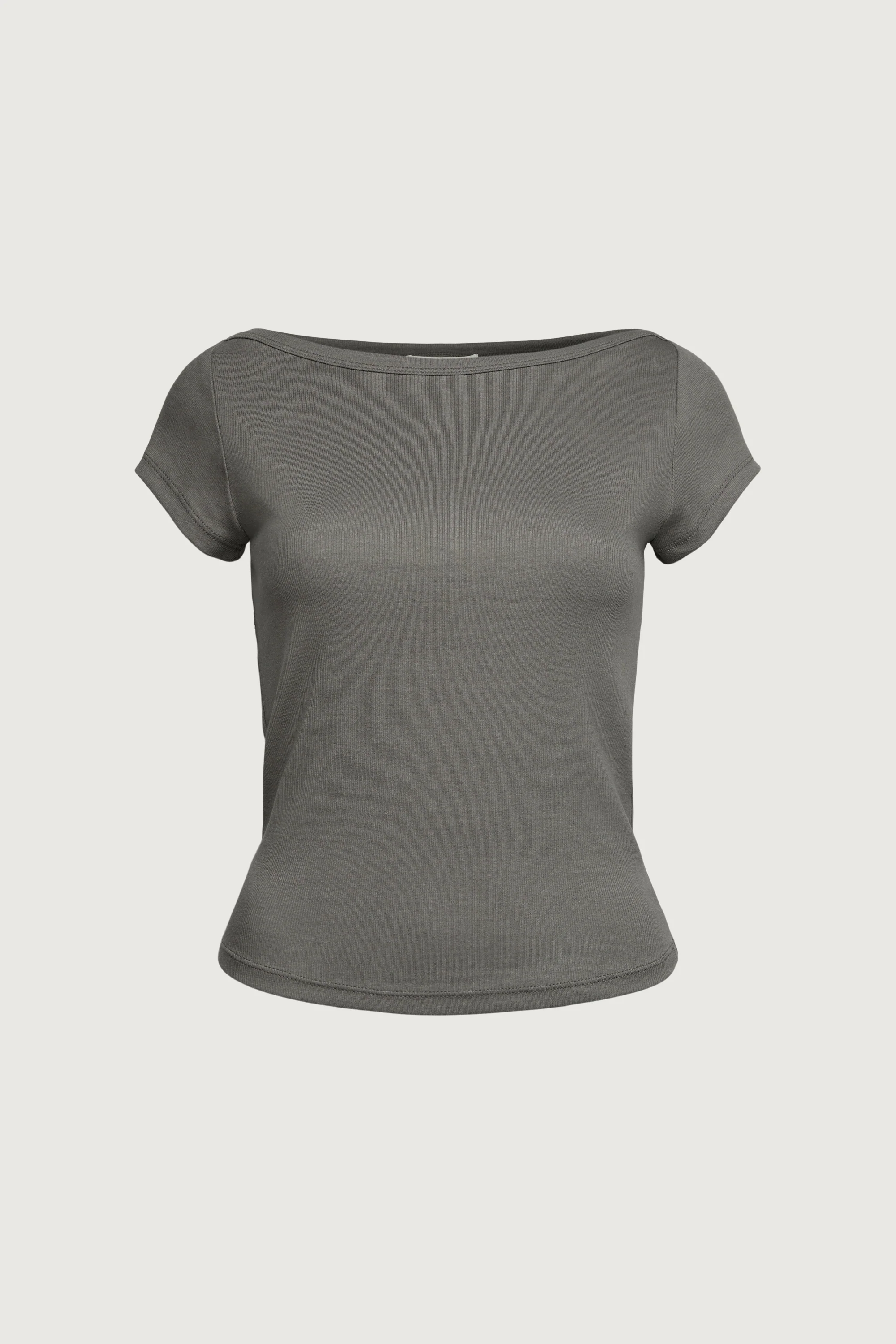 SOFT MODAL RIBBED BOATNECK TOP - Image 2