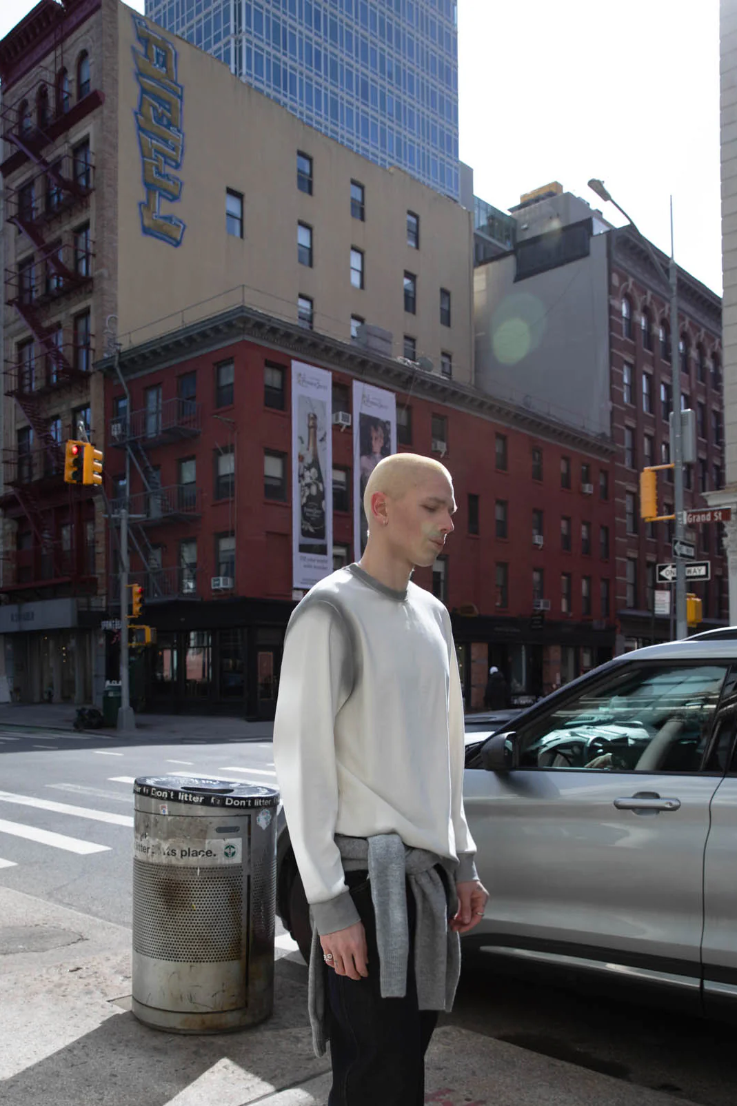SPRAY PAINT EFFECT LONG SLEEVE SWEATSHIRT - Image 3