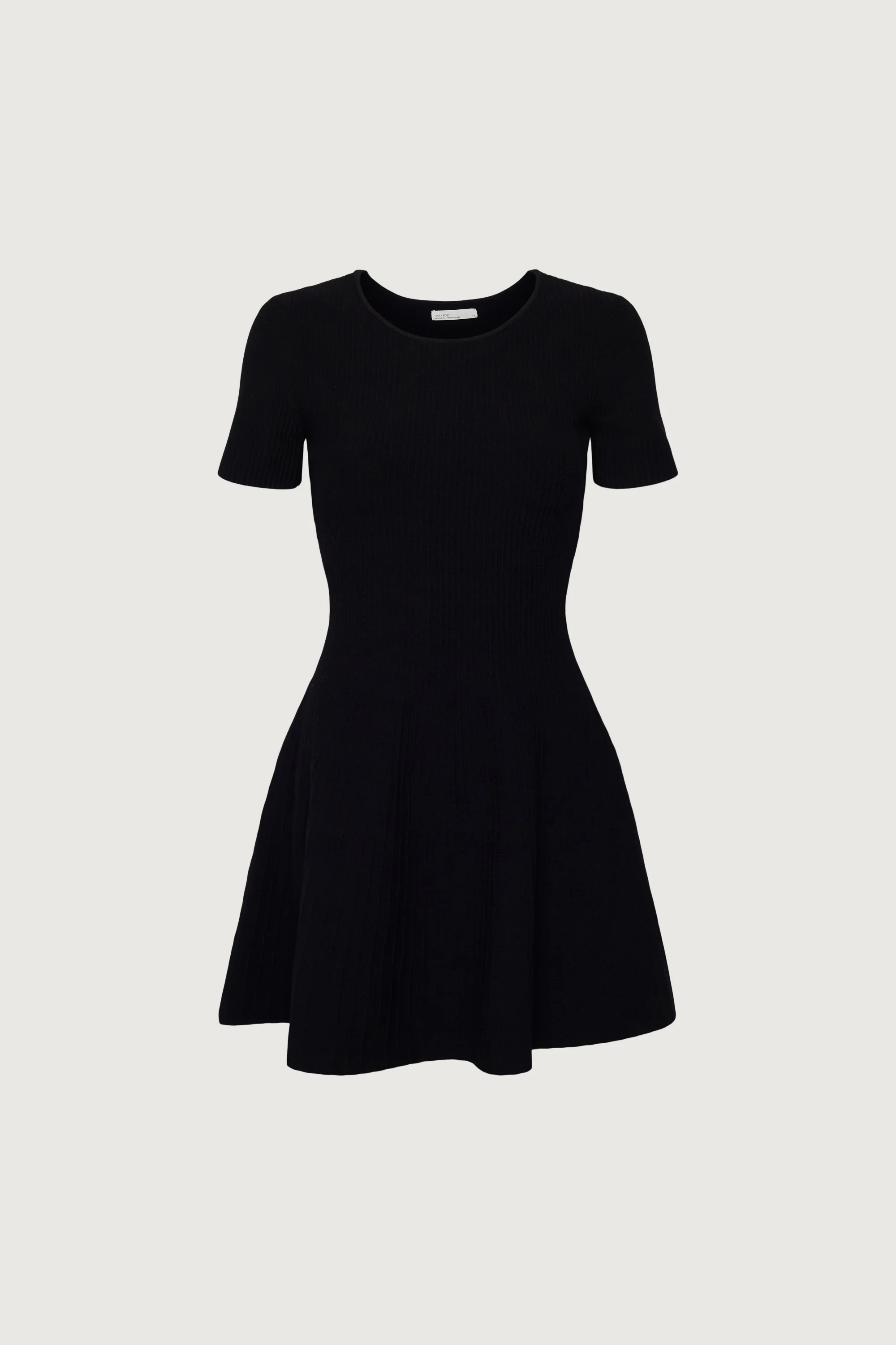 RIBBED SHORT SLEEVE MINI DRESS - Image 6
