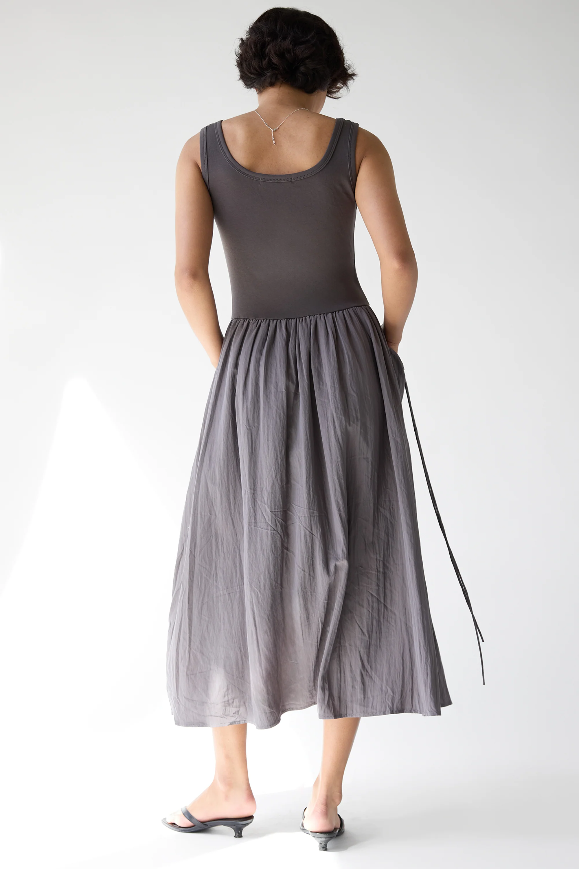 STRING POCKET MAXI DRESS - Image 3
