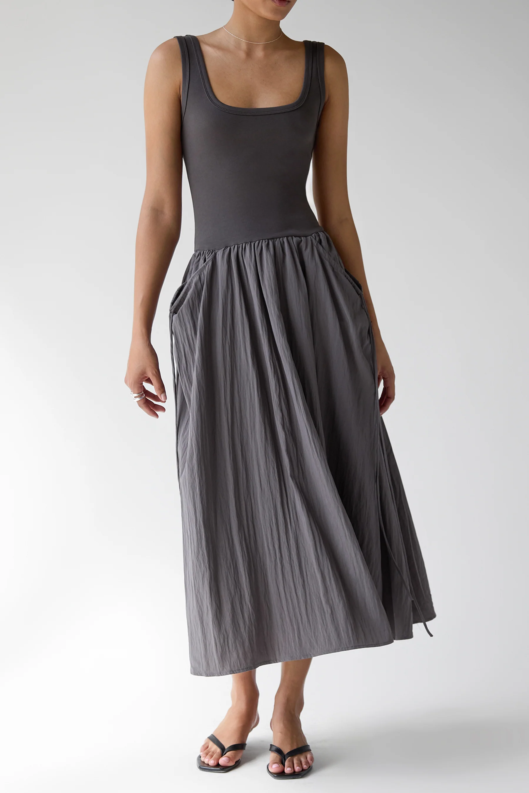 STRING POCKET MAXI DRESS - Image 6
