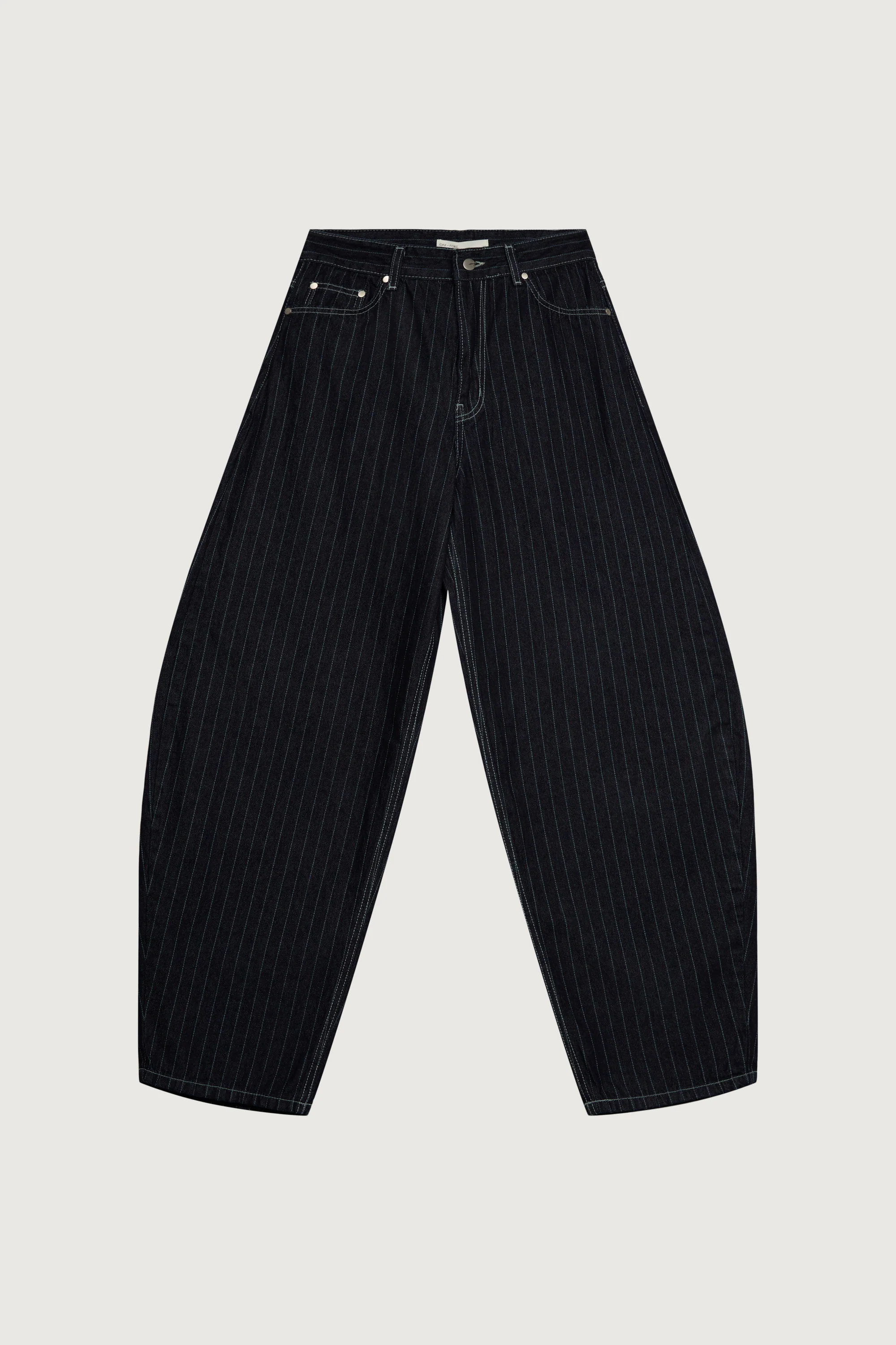 STRIPED BARREL LEG PANT - Image 4