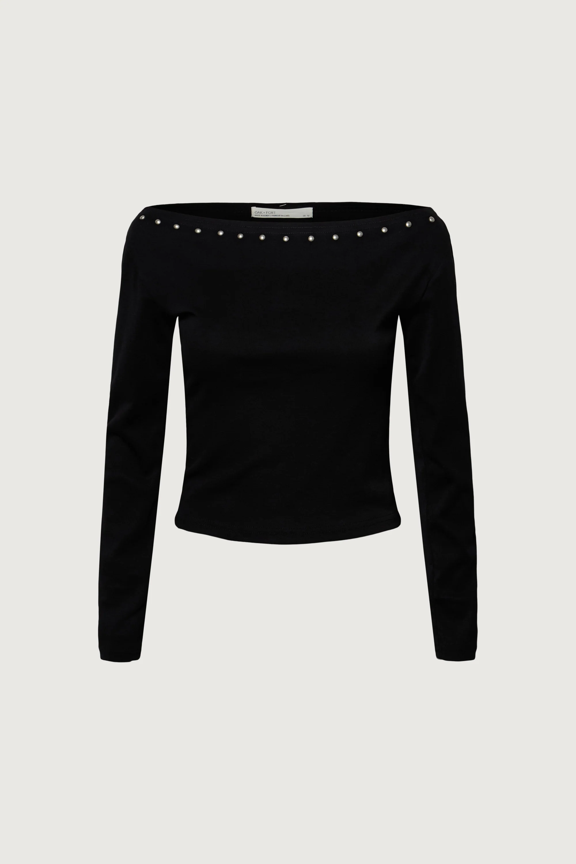 STUD DETAIL OFF THE SHOULDER TOP - Image 7