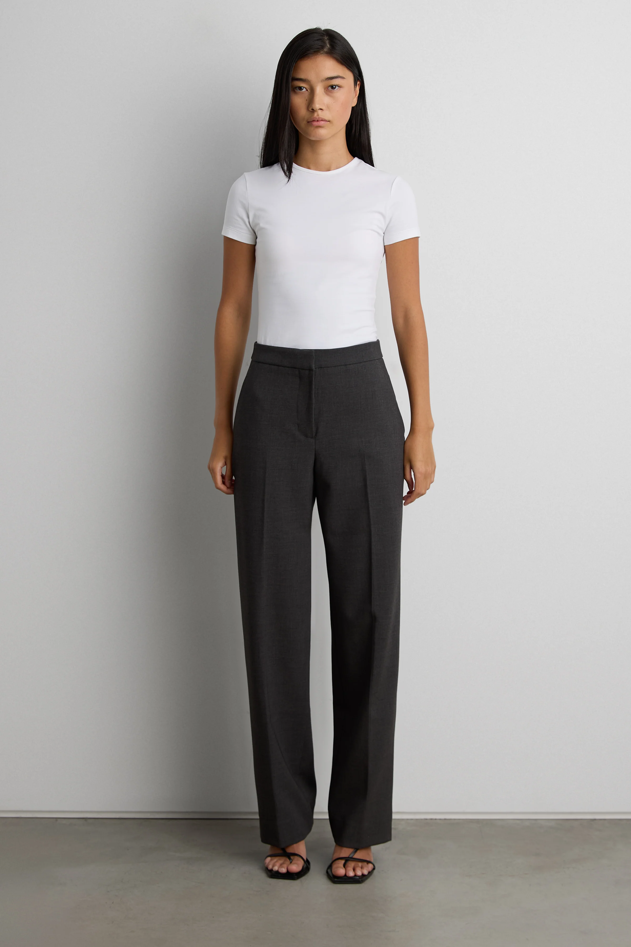 TAILORED HIGH-RISE STRAIGHT LEG PANT - Image 2