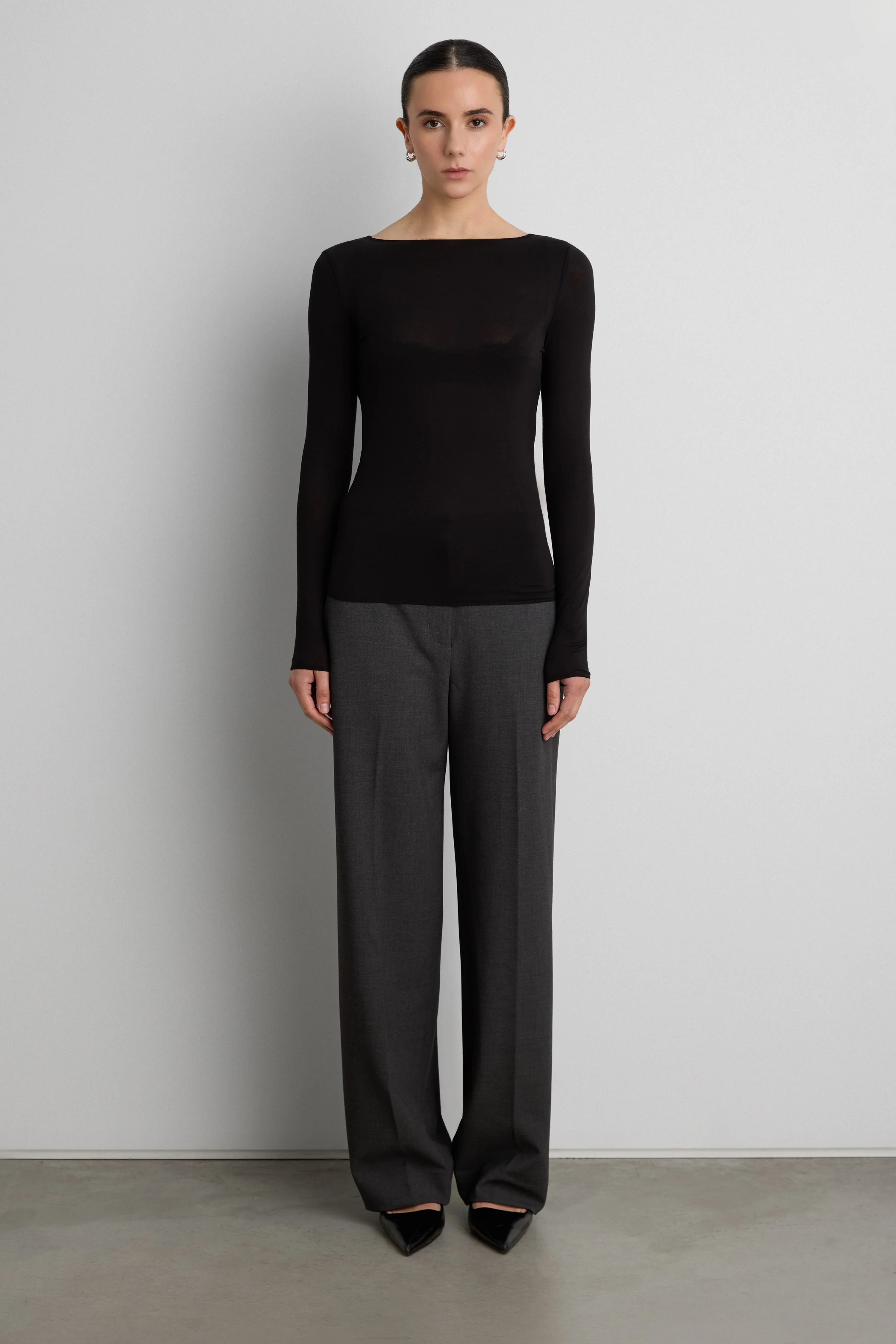 TAILORED HIGH-RISE STRAIGHT LEG PANT - Image 5