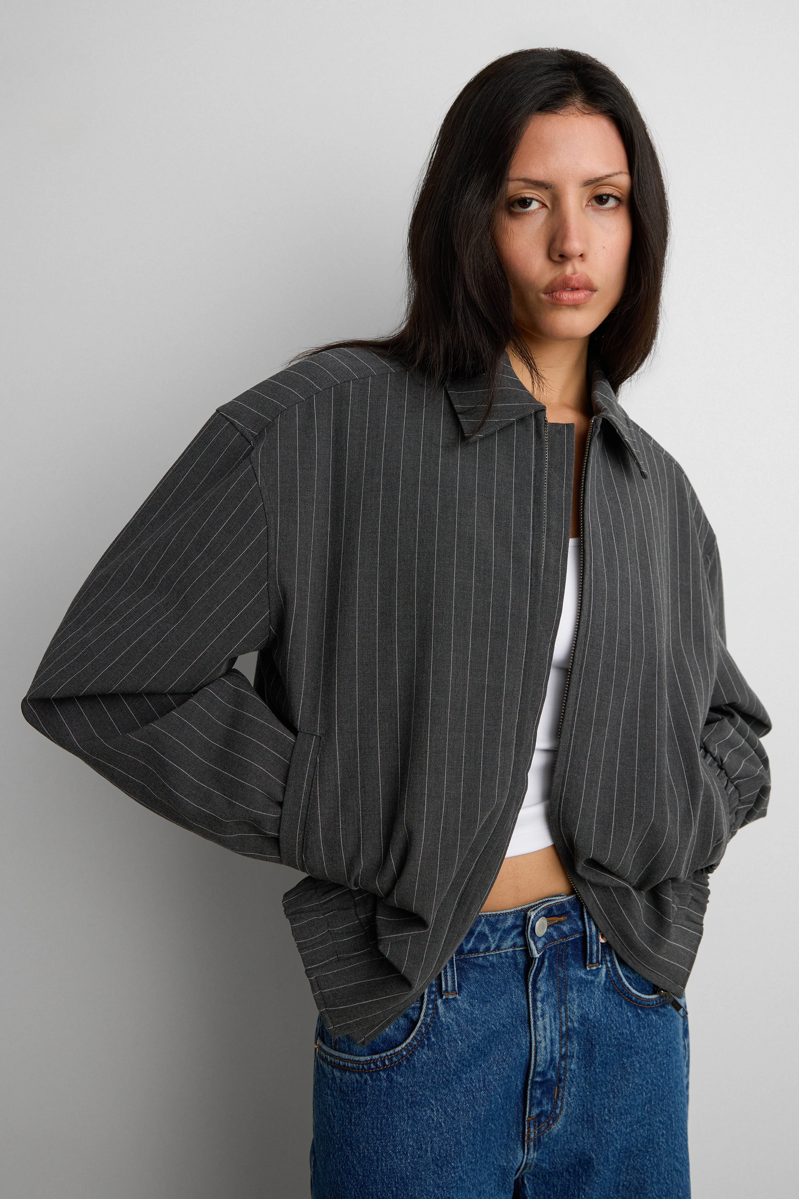 TAILORED QUILTED BOMBER JACKET - Image 7